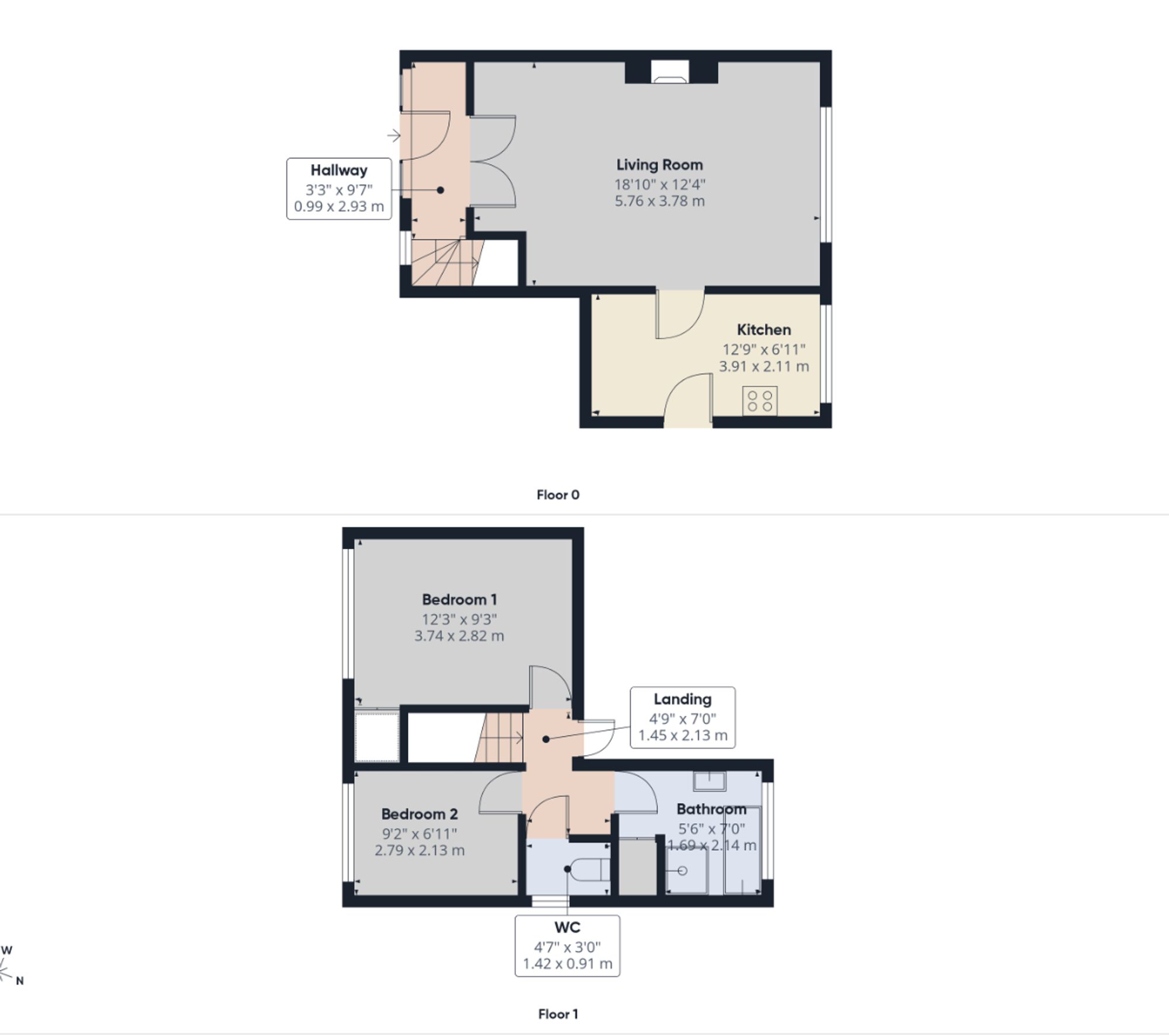 9, Tudor Close, Burntwood, WS7 floorplan