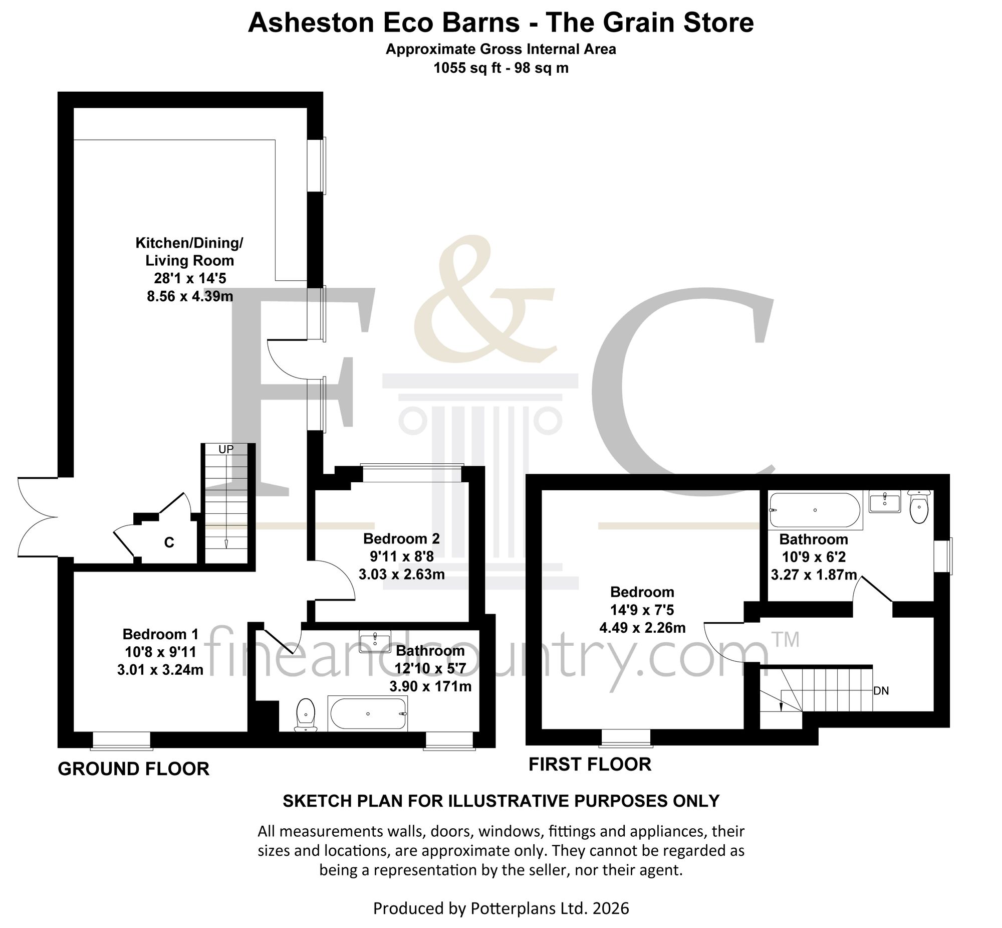 The Grain Store at Asheston Eco Barns, Pen Y Cwm, Haverfordwest floorplan