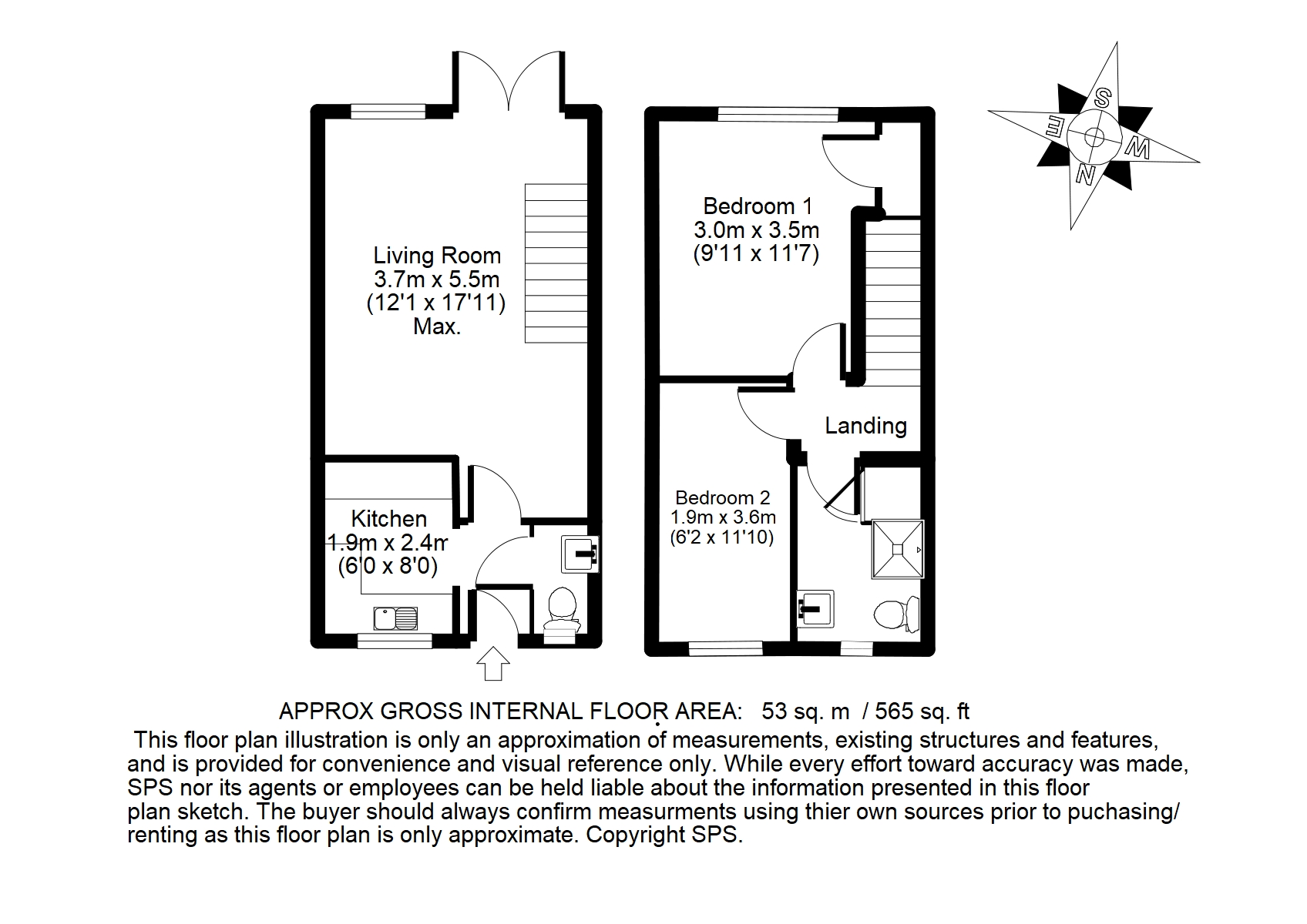 26, Bushy Close, Oxford floorplan