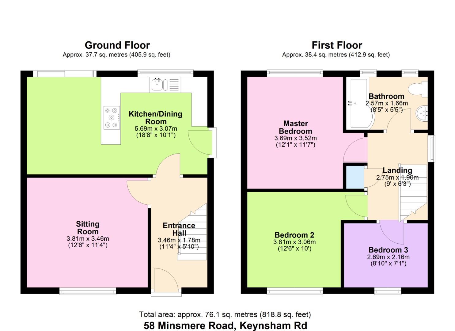 58, Minsmere Road, Bristol floorplan