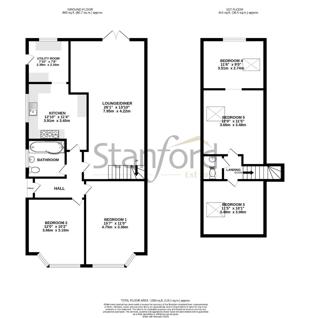 33, Temple Gardens, Southampton floorplan