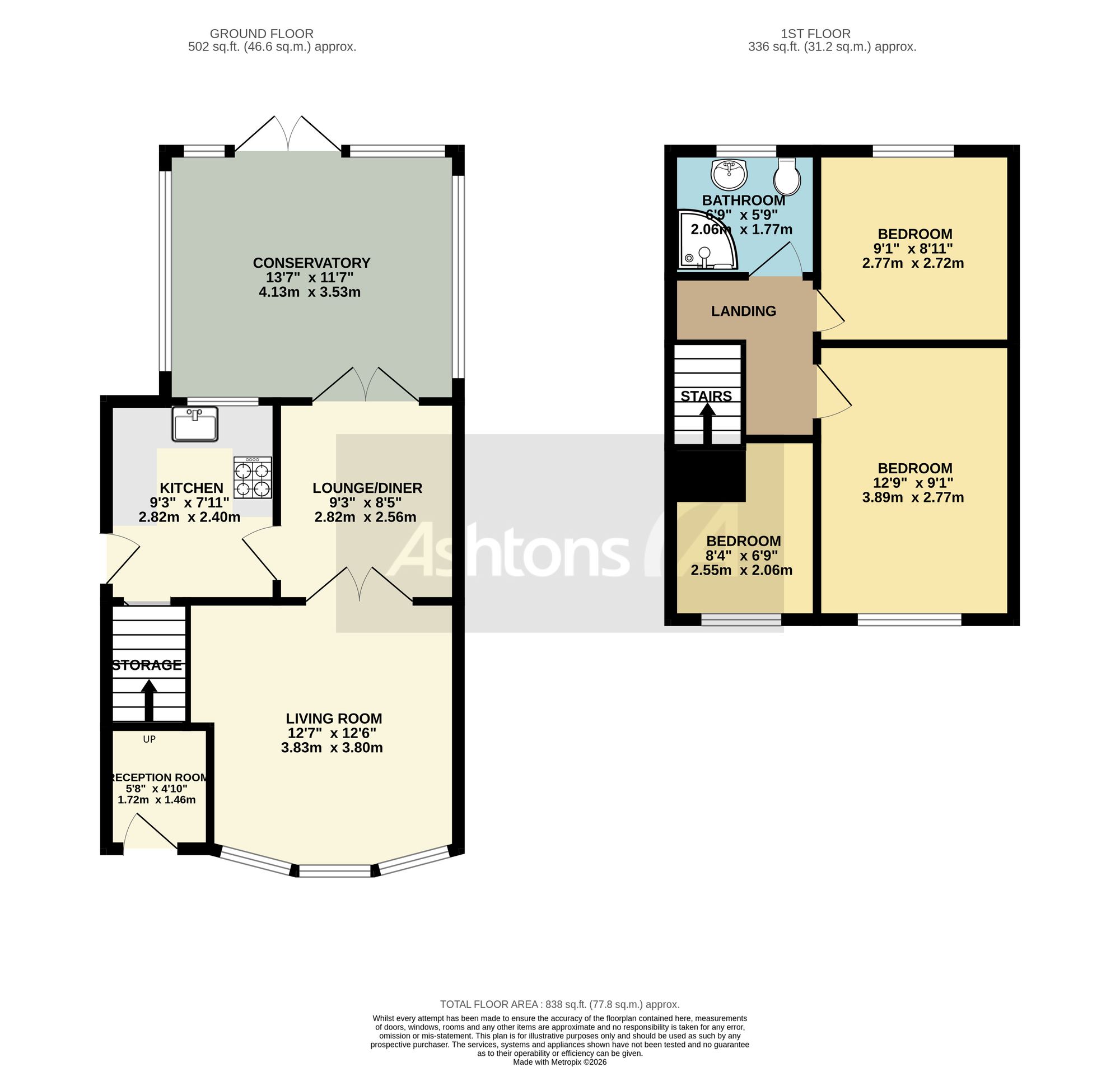 23 Applethwaite, Wigan floorplan