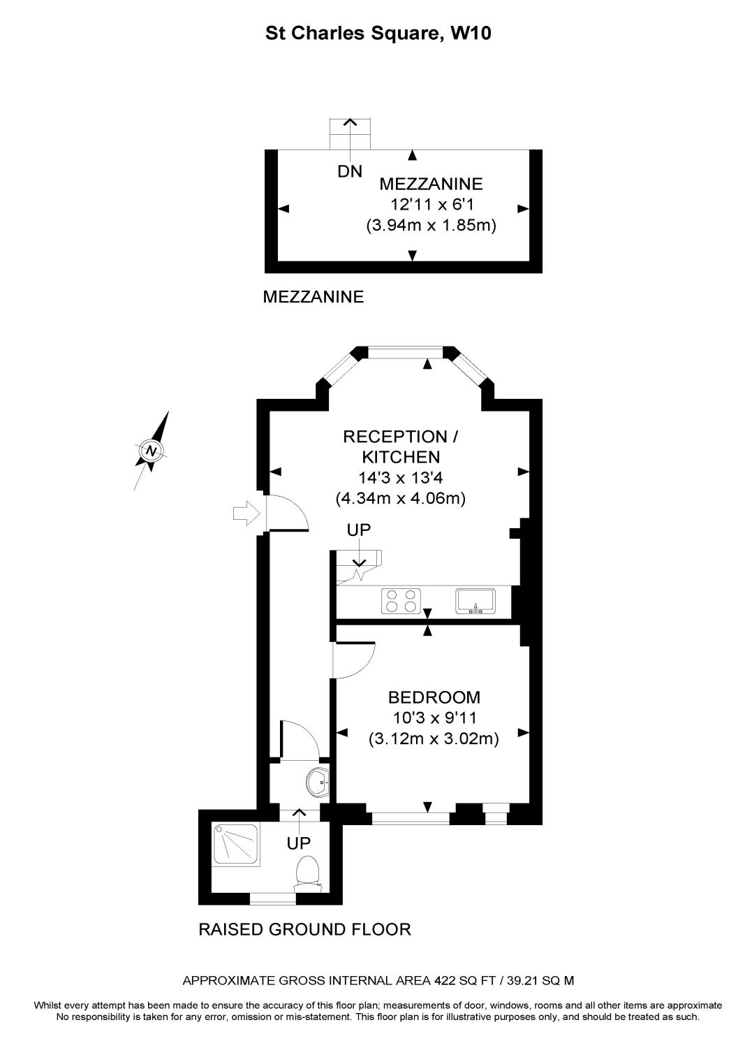 1 Bedrooms Flat to rent in St. Charles Square, London W10