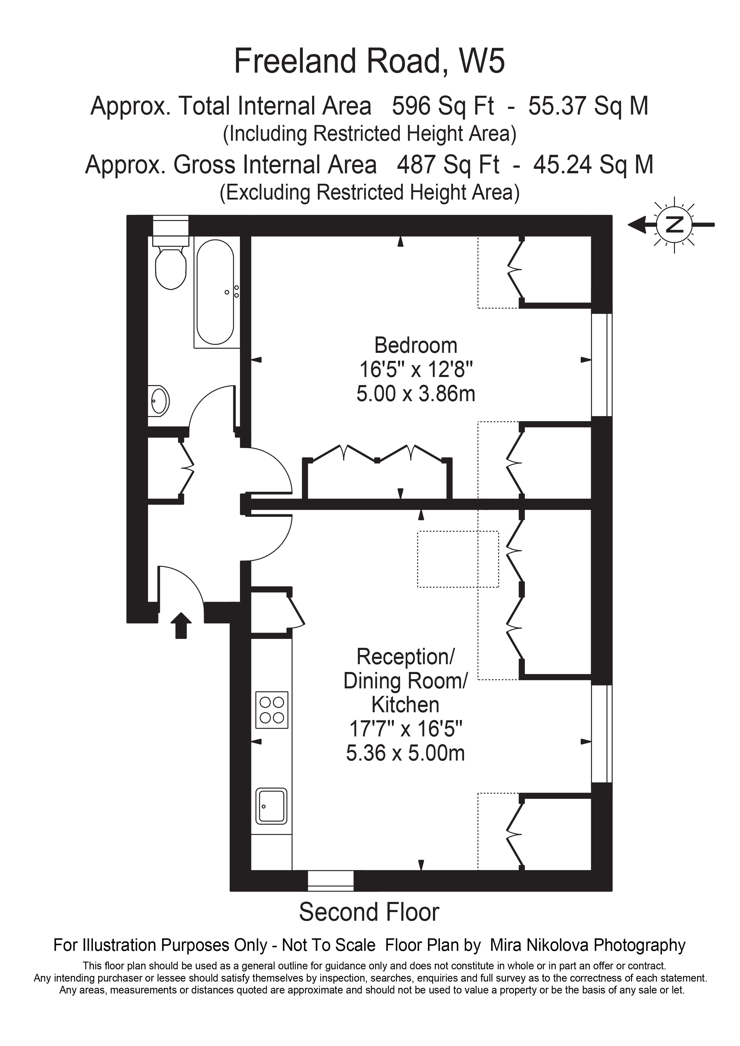 Flat 6, 8, Freeland Road, London floorplan