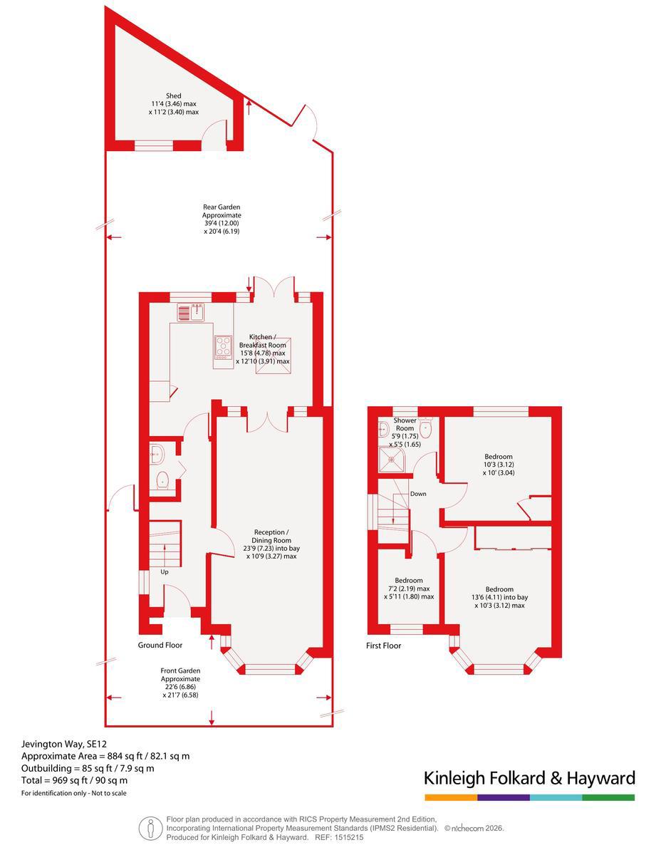 111, Jevington Way, London floorplan