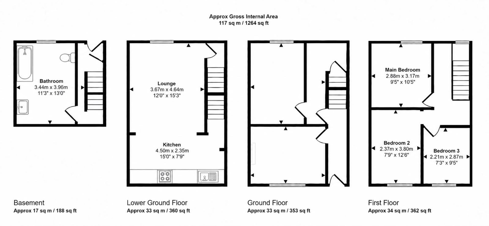 142 Miskin Road, Tonypandy floorplan