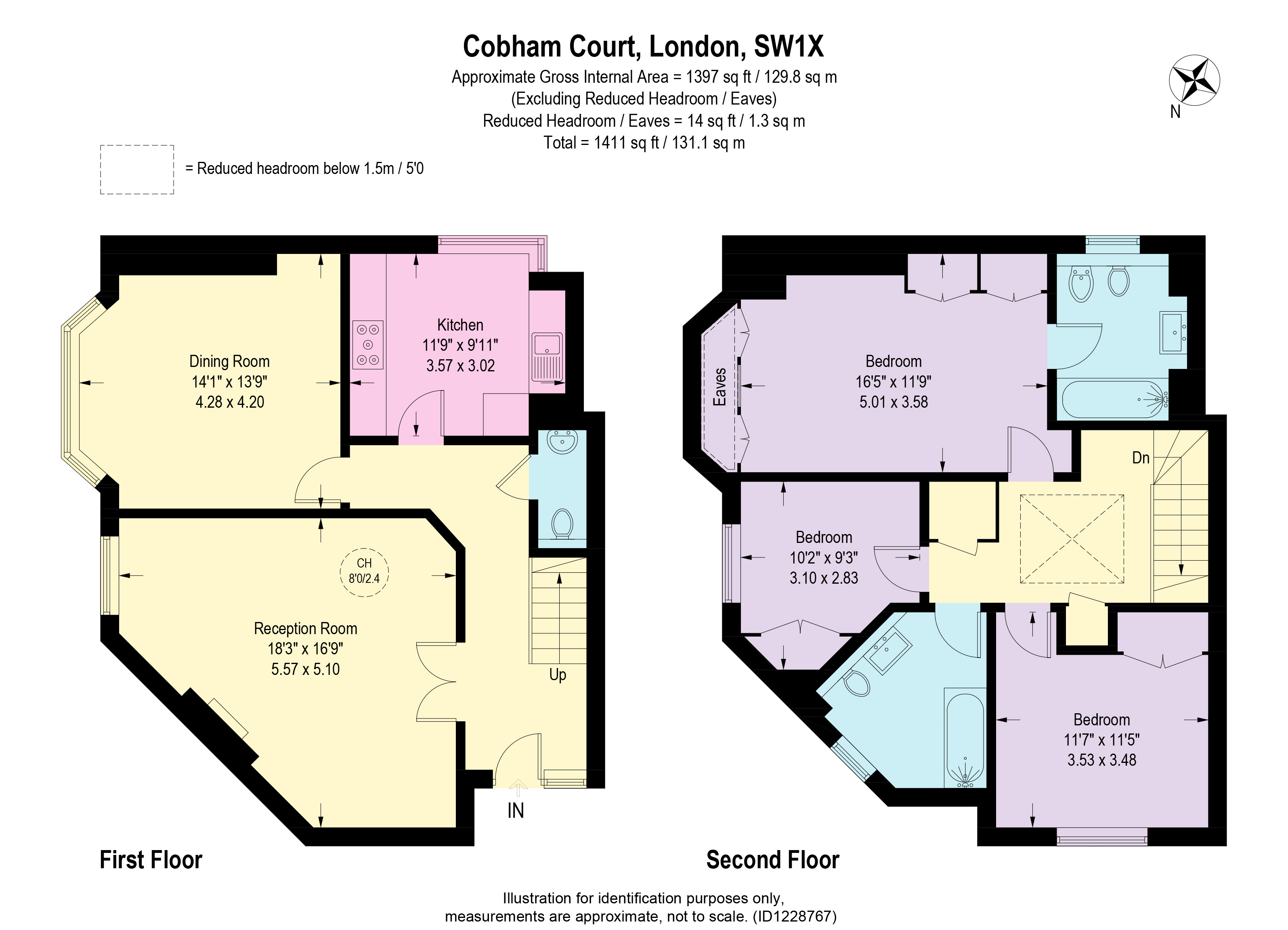 3, Cobham Court, London floorplan