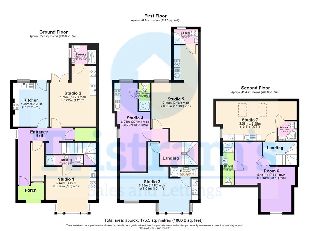 Studio 3, 134, Derby Road, Nottingham floorplan