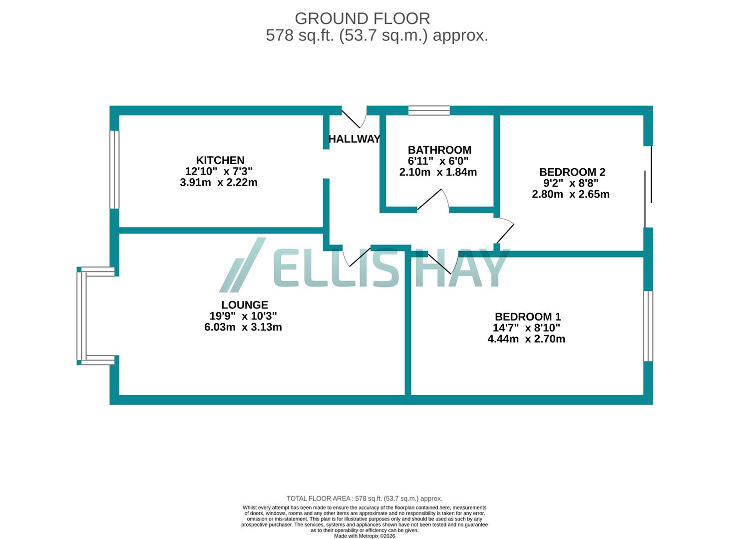 18, Plane Tree Way, Filey floorplan
