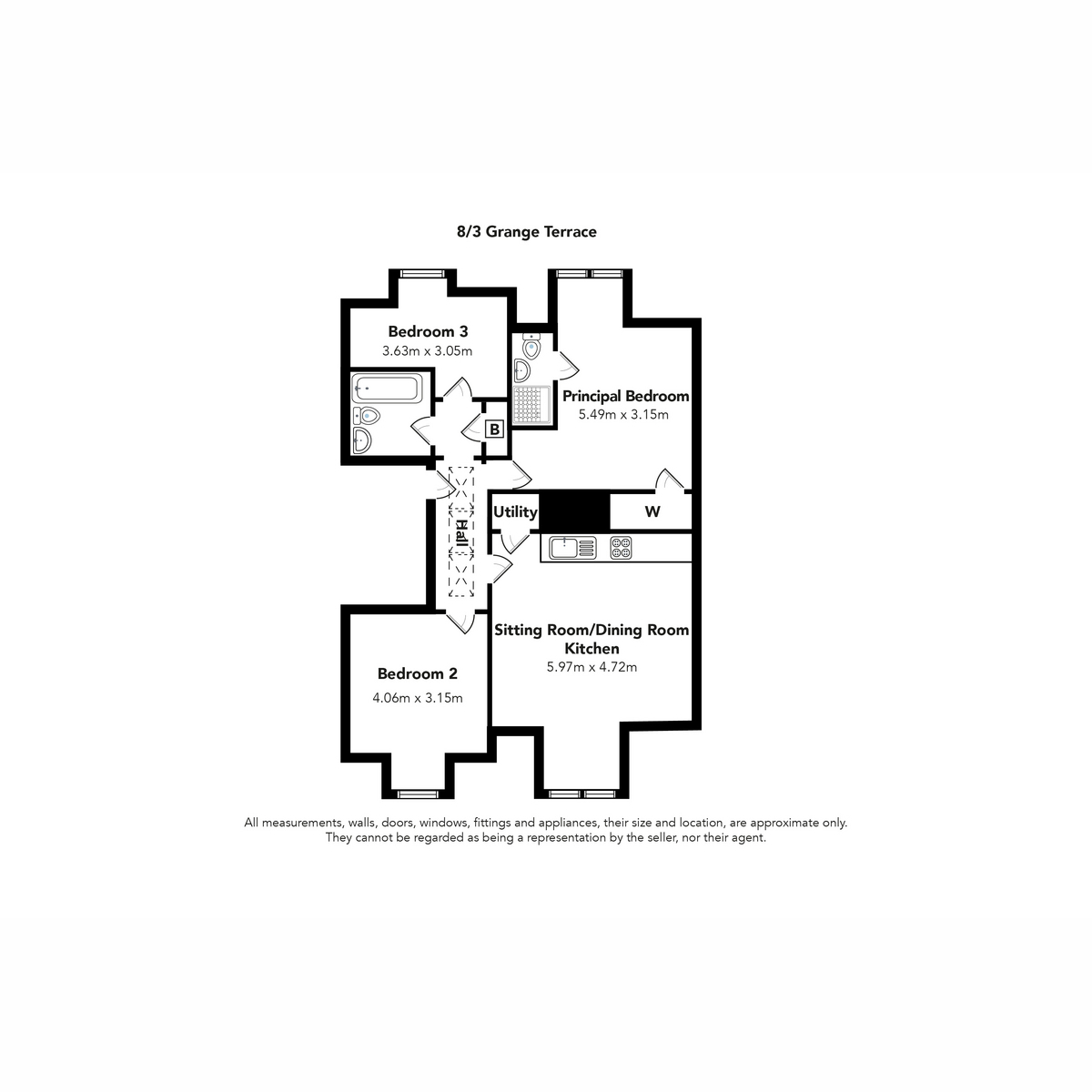 8/3 Grange Terrace, Grange Terrace, Edinburgh floorplan