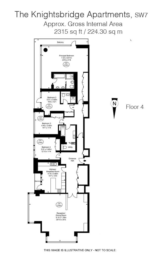 199, Knightsbridge, London, SW7 floorplan