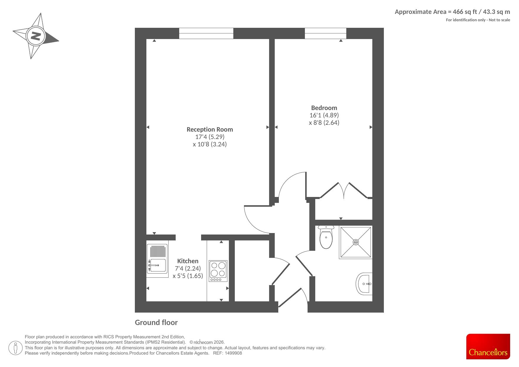Flat 28, Homewell House,, The Moors, Oxfordshire floorplan