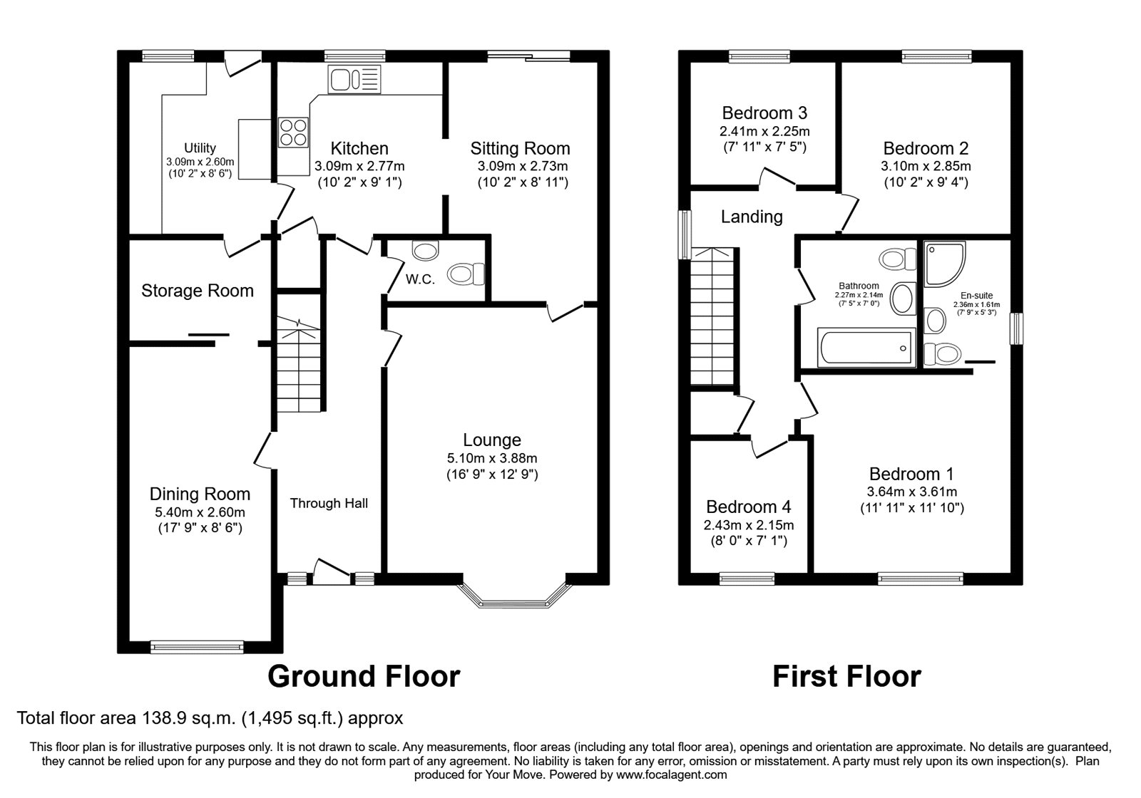 28, Edge Hill Drive, Wolverhampton floorplan