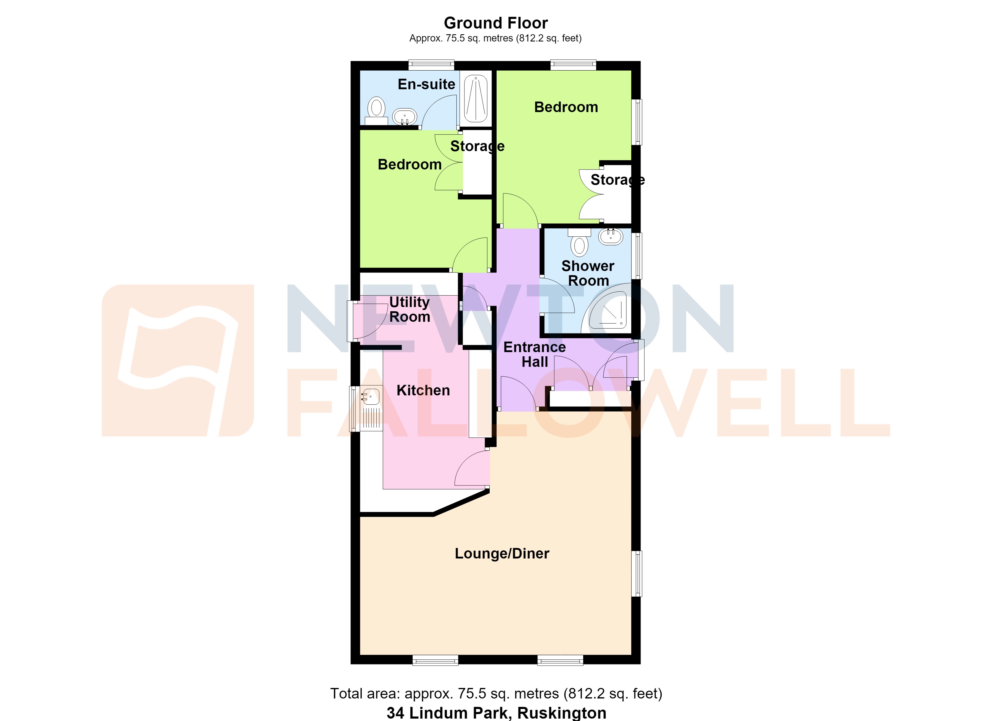 34, Lindum Park, Ruskington floorplan