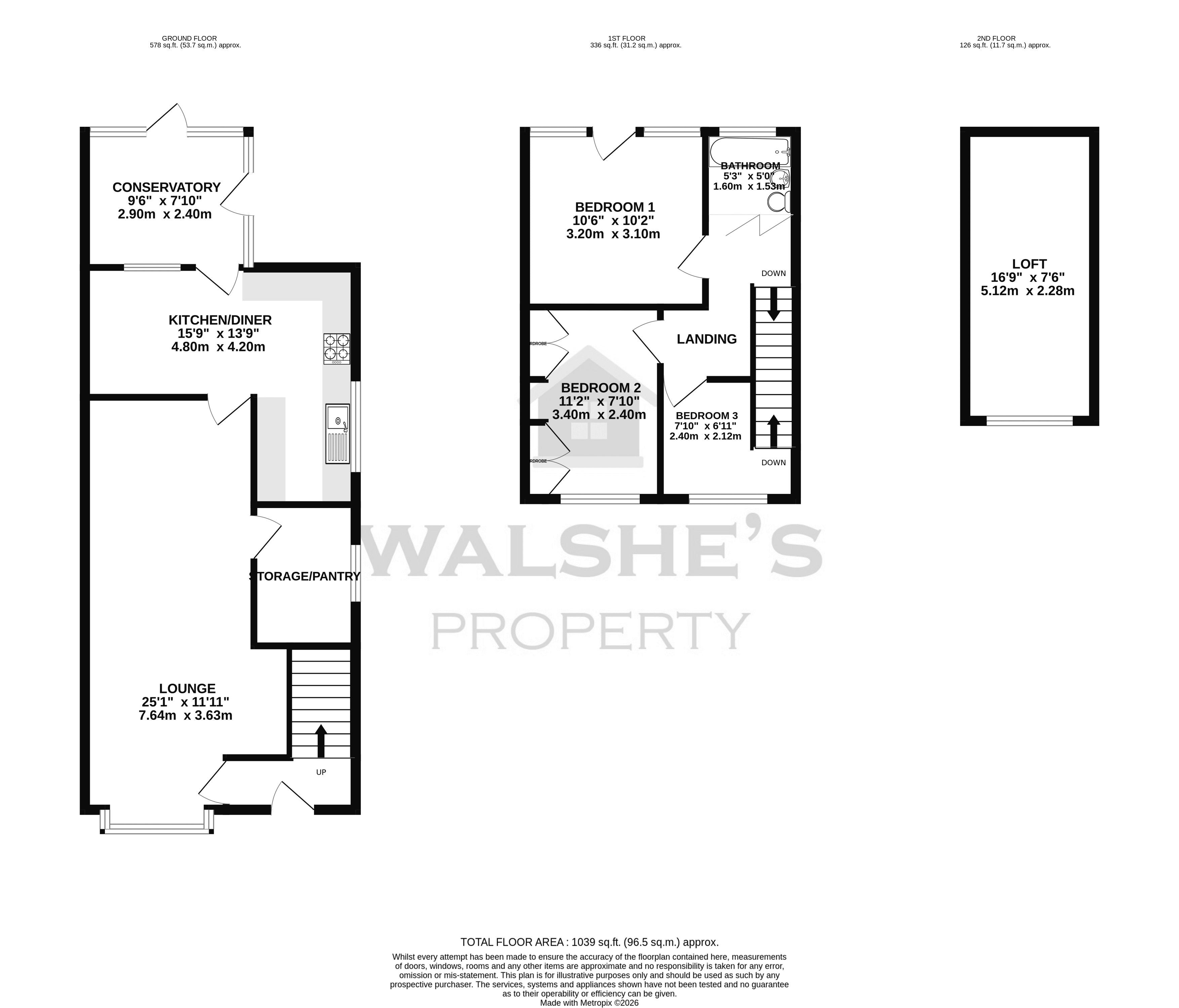 3, Collinson Avenue, Scunthorpe floorplan