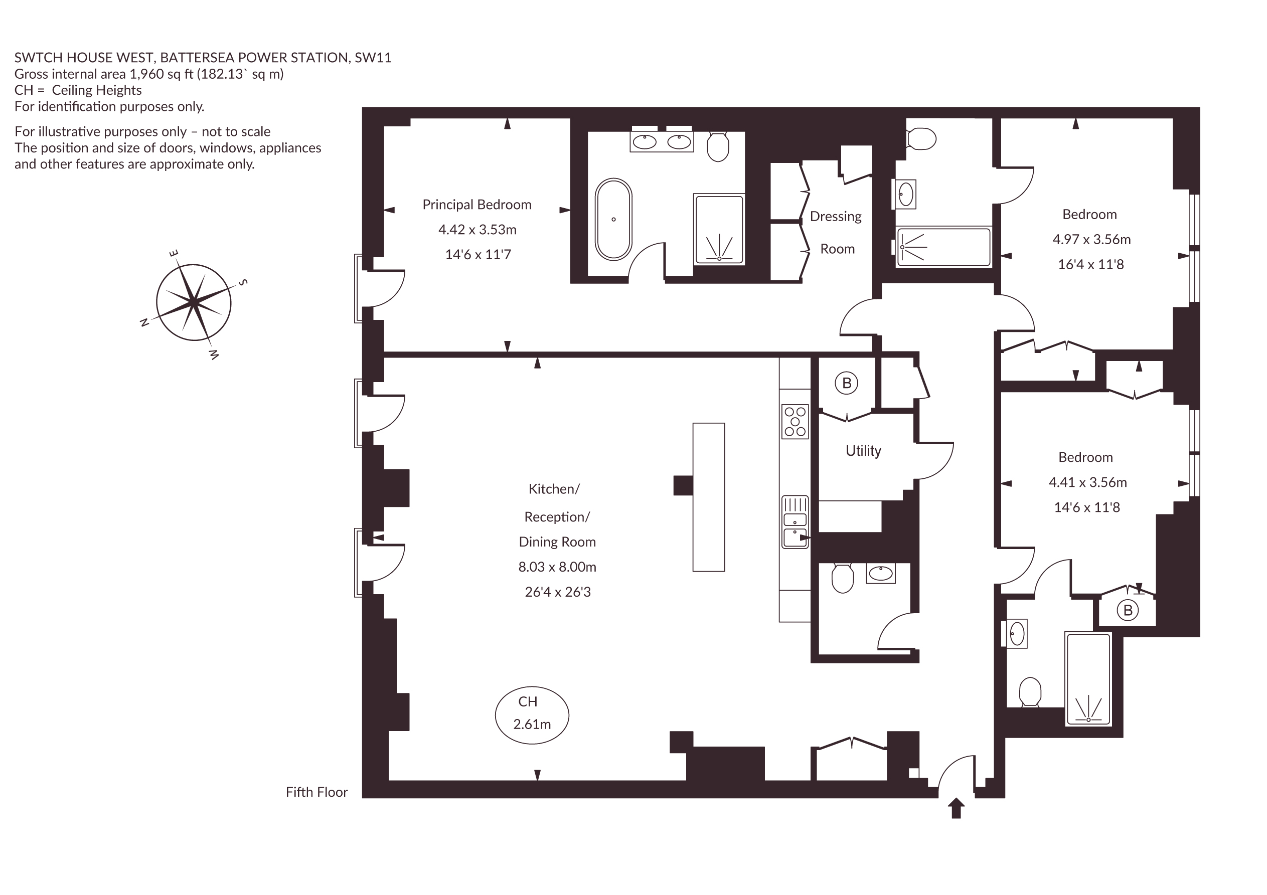 Apartment 59, Switch House West,, Circus Road West, London floorplan