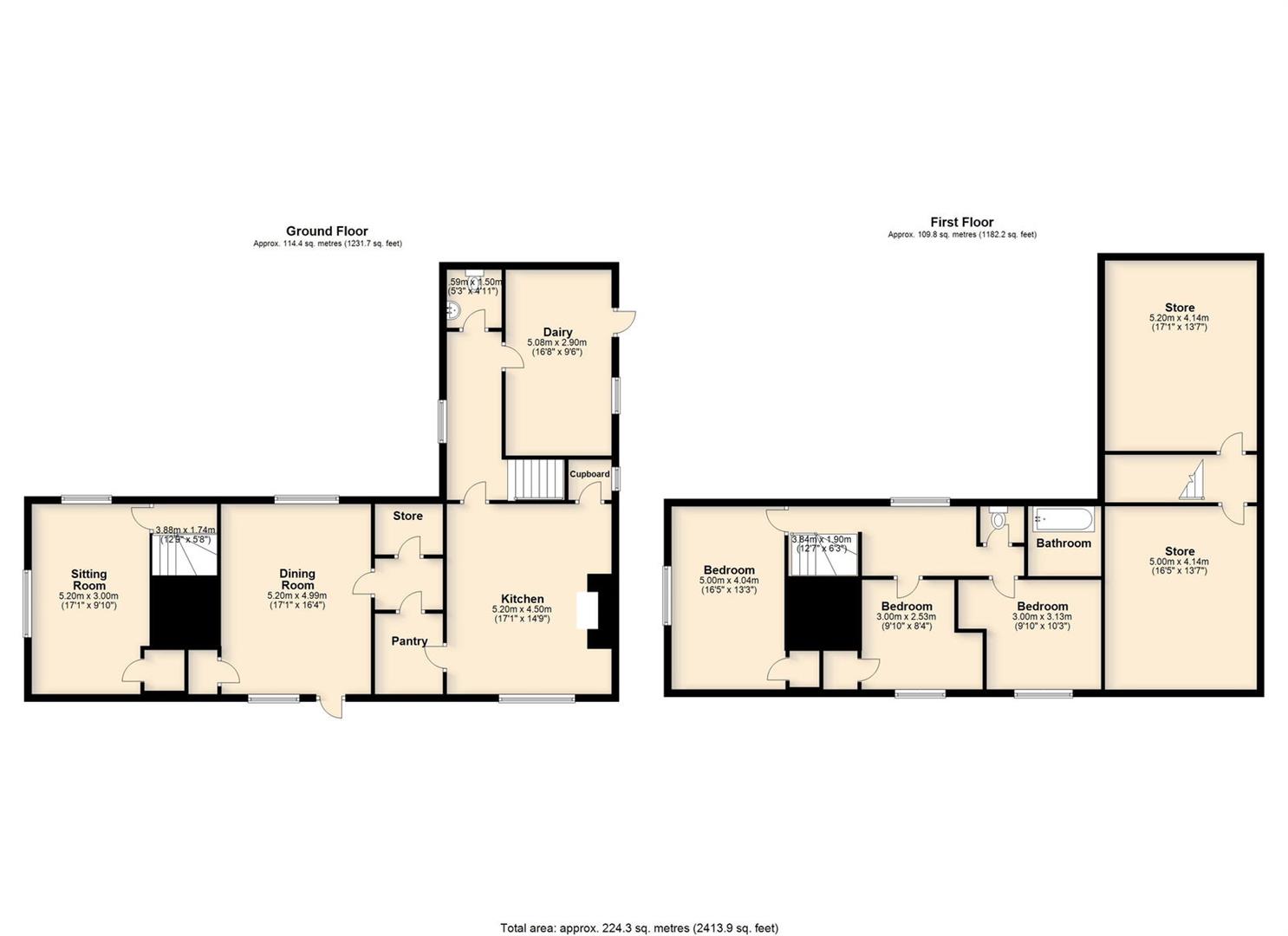 Grange Farm, Long Row, Tibenham floorplan