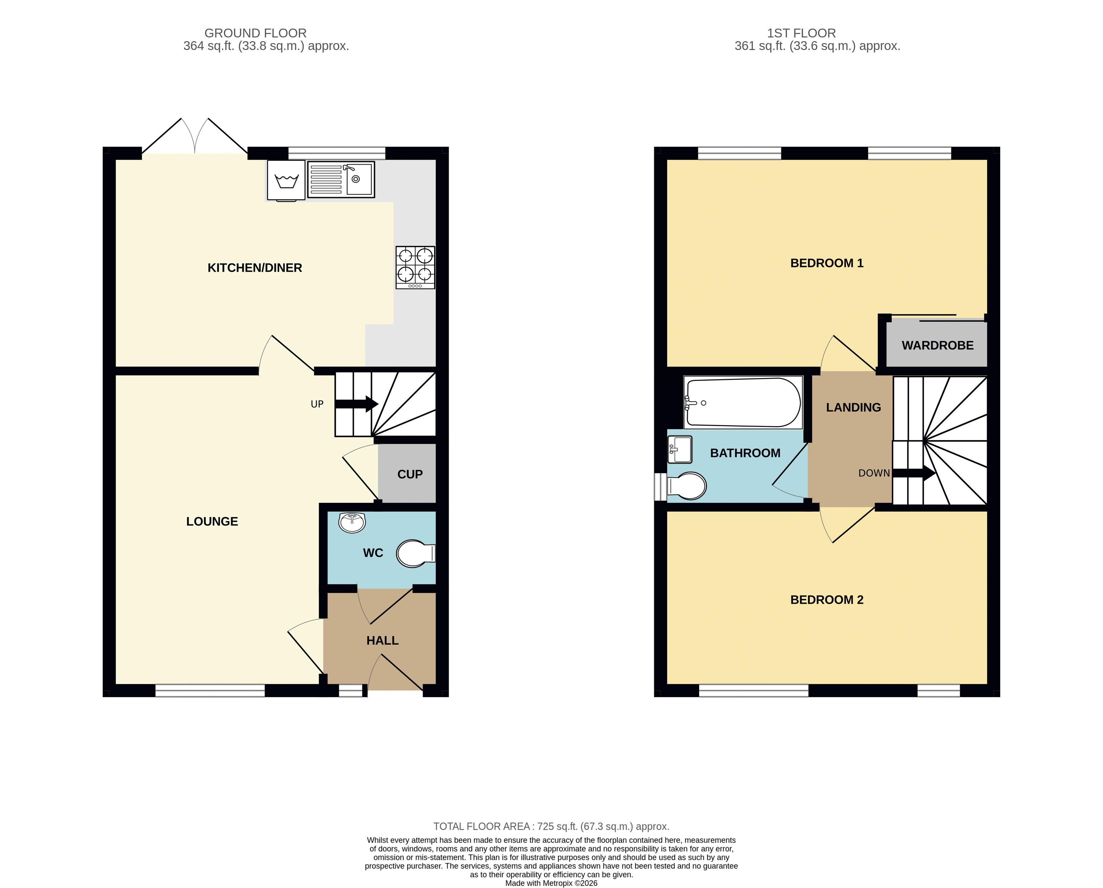 12, Lord Way, Weston-Super-Mare floorplan