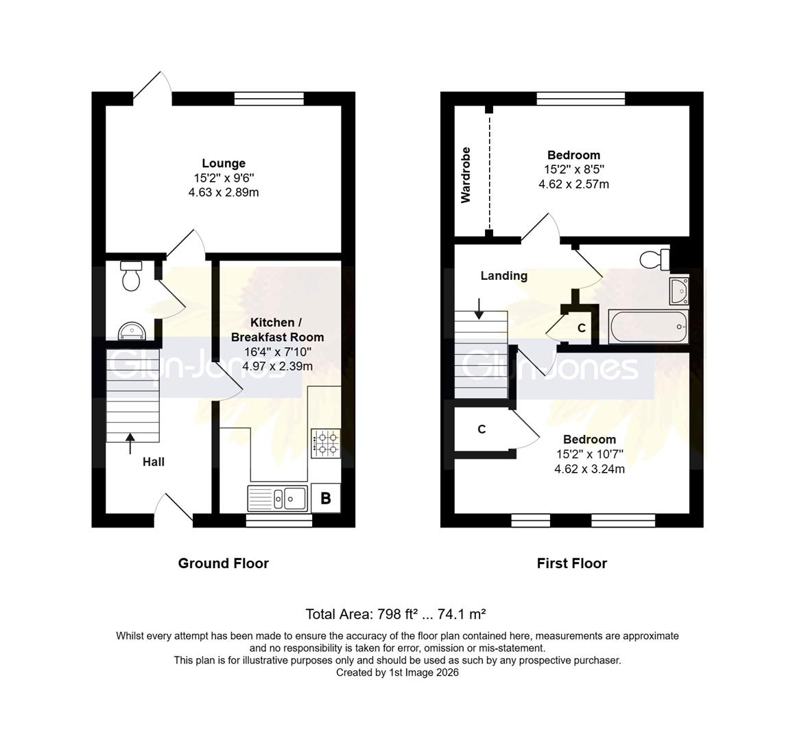 26, Neal Crescent, Littlehampton floorplan