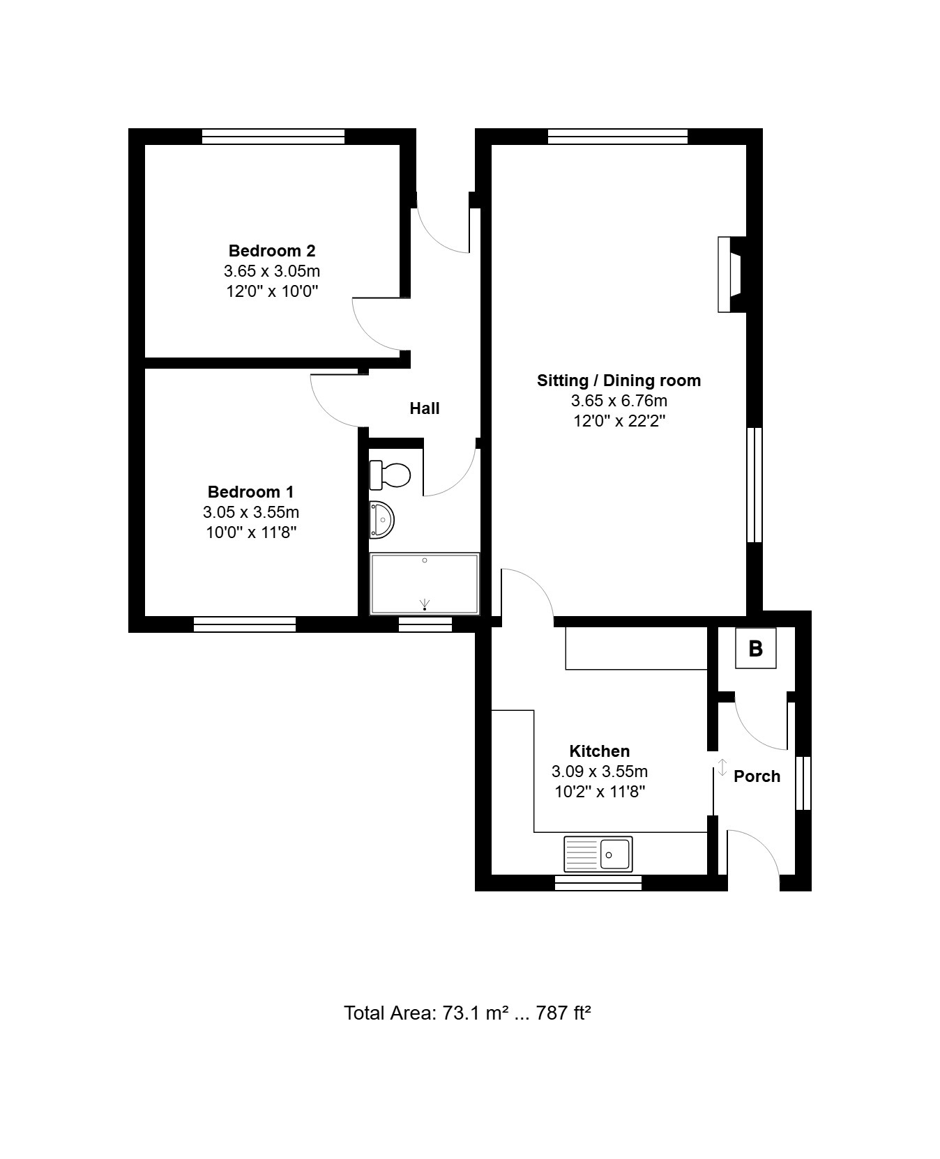 8 Long Lane, West Winch, Norfolk floorplan