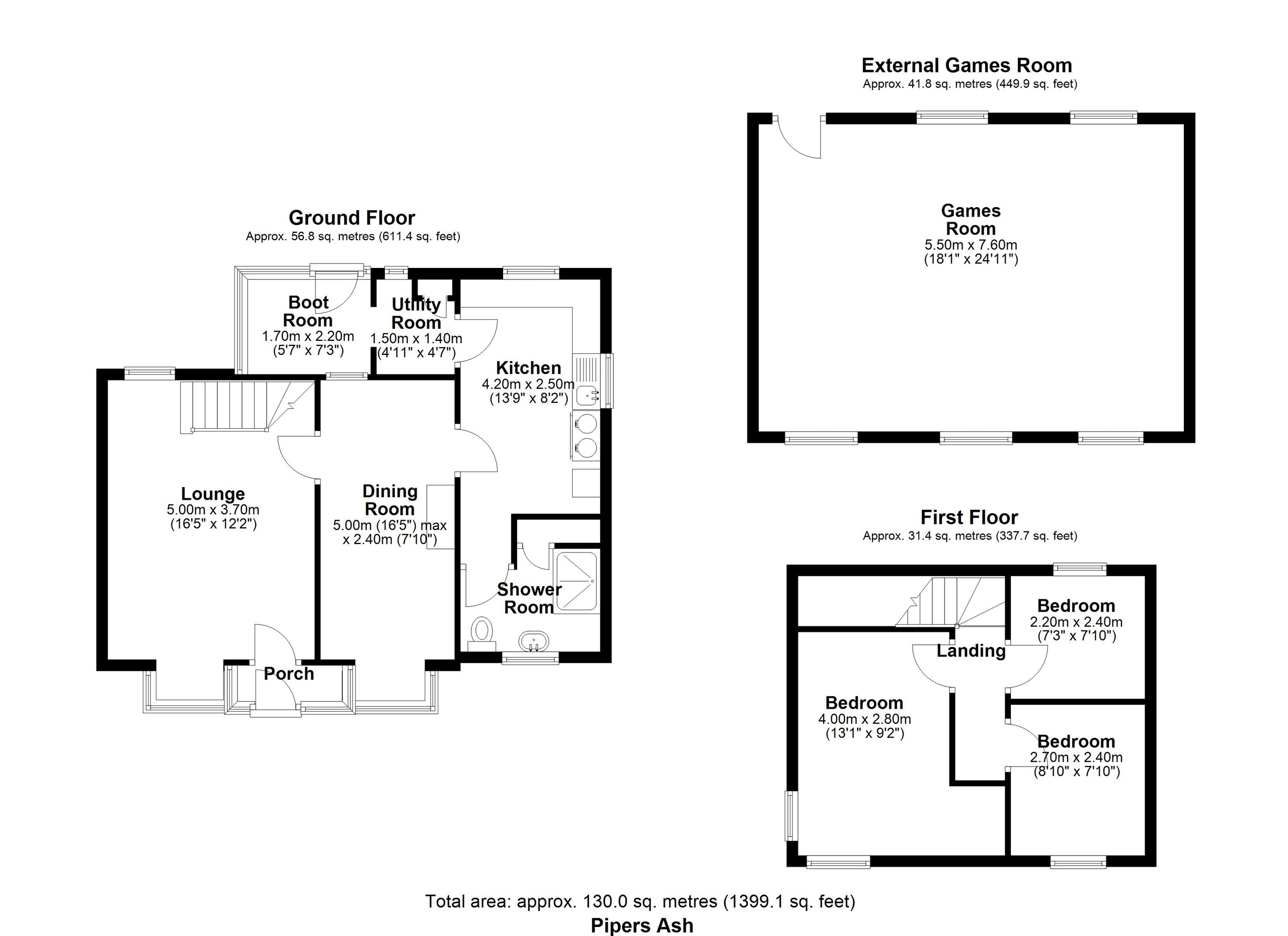 Pipers Ash, Shrewsbury floorplan