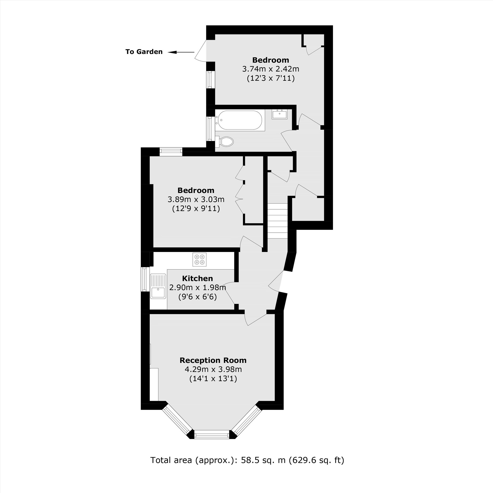 Jerningham Road, London floorplan