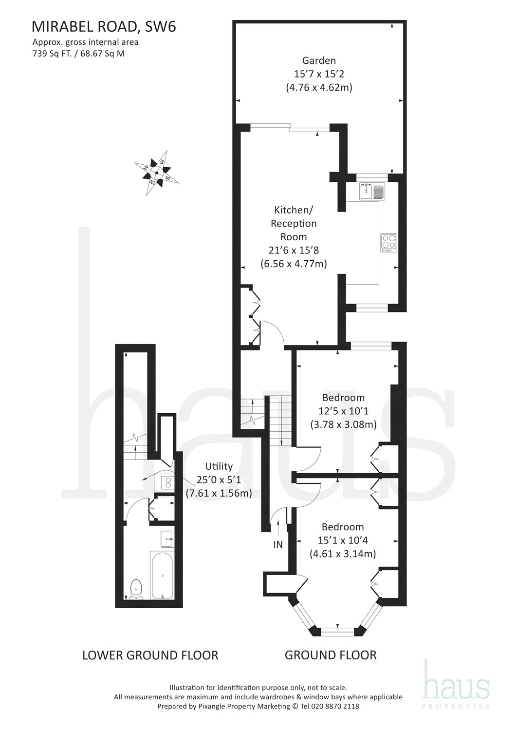 2 Bedrooms Flat to rent in Mirabel Road, Fulham, London SW6