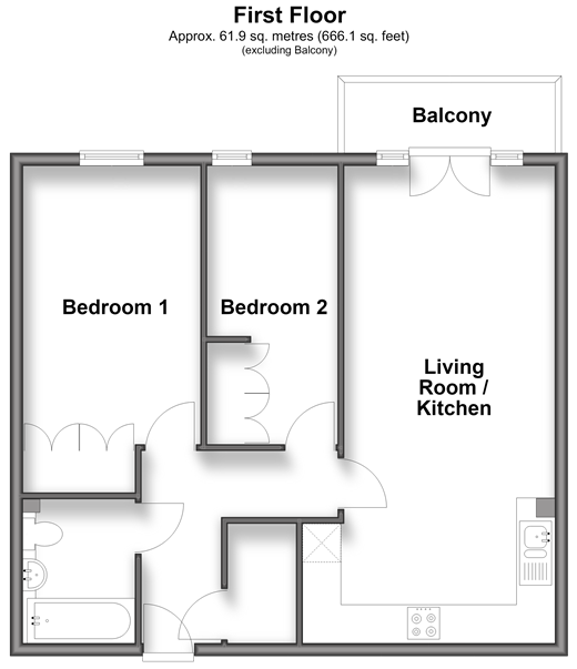 Twill Way, Wallington floorplan