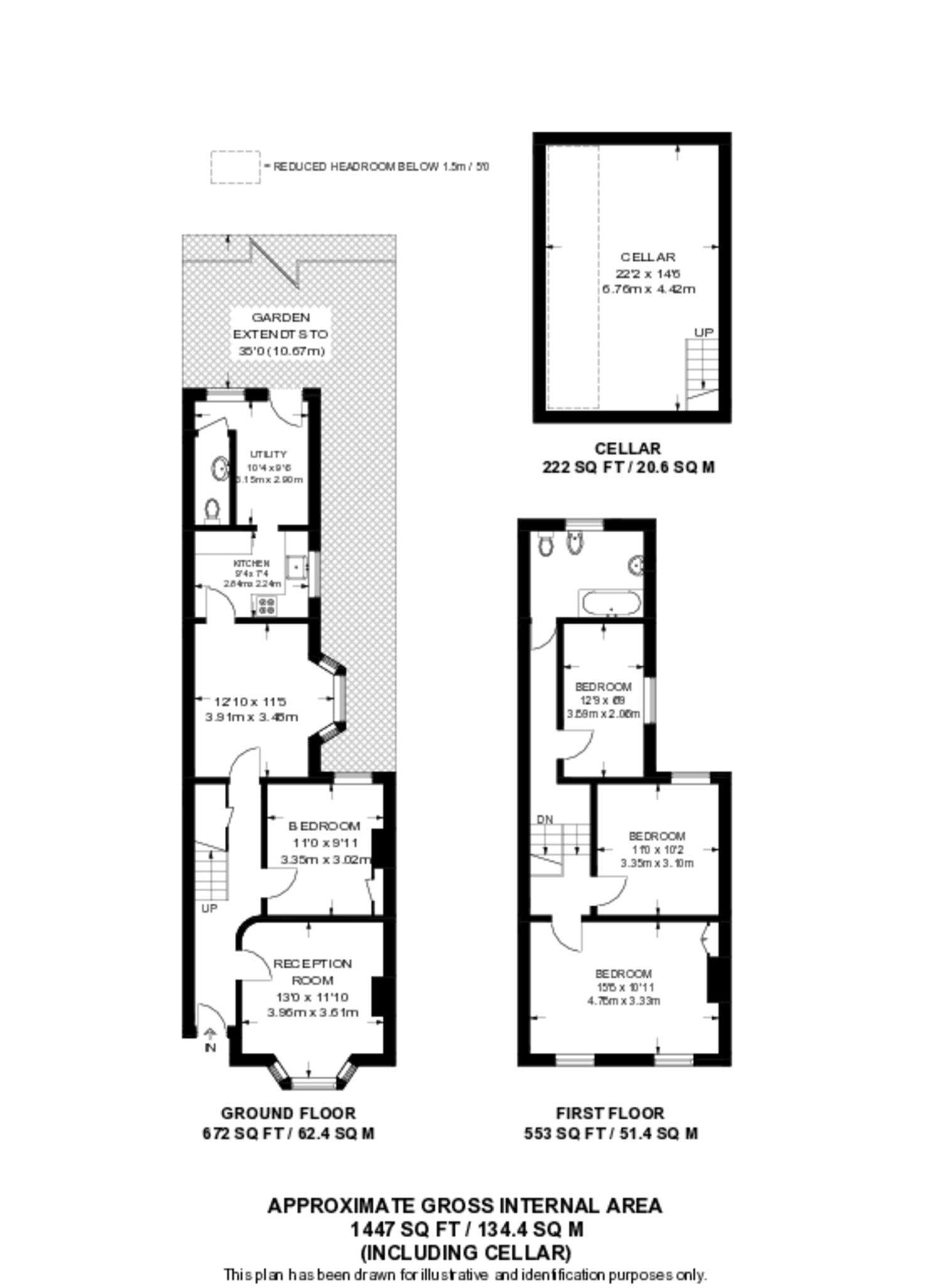 13, Sixth Avenue, London floorplan