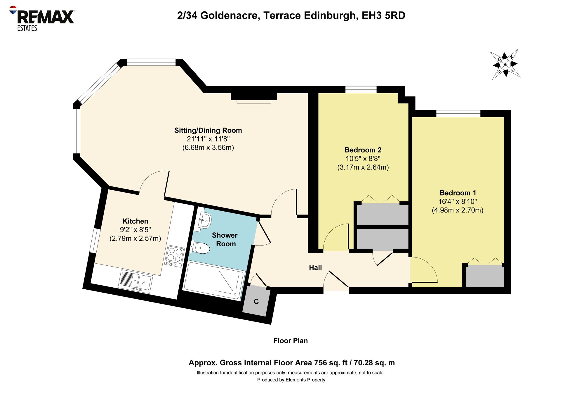 2/34 Goldenacre Terrace, Edinburgh floorplan