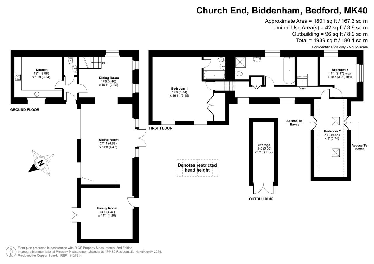 65, Church End, Biddenham floorplan