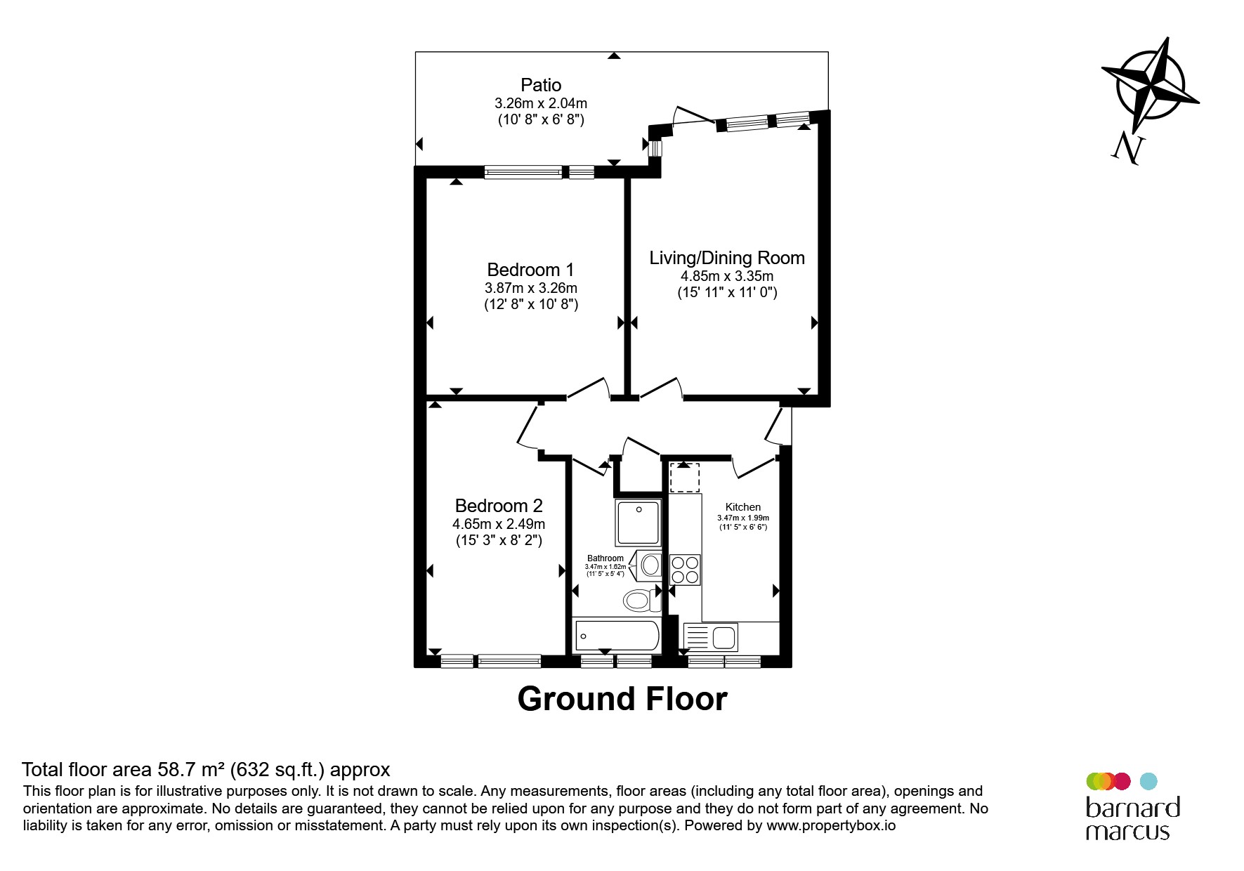 14, Parr Court, Castle Way, Feltham floorplan