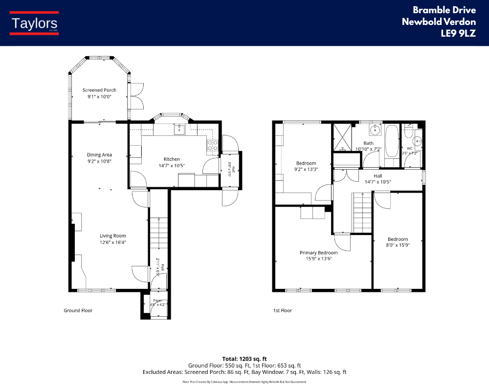 42, Bramble Drive, Leicester floorplan