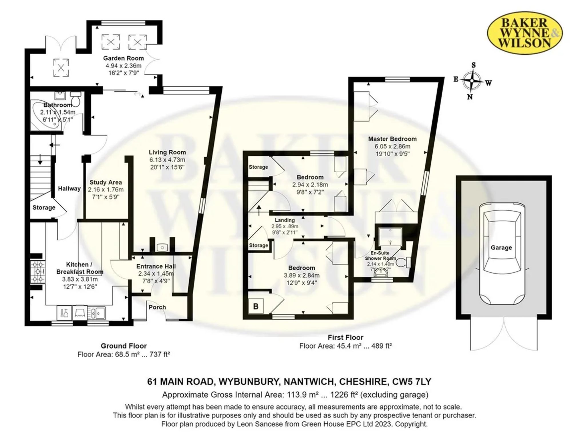 61 Main Road, Nantwich floorplan