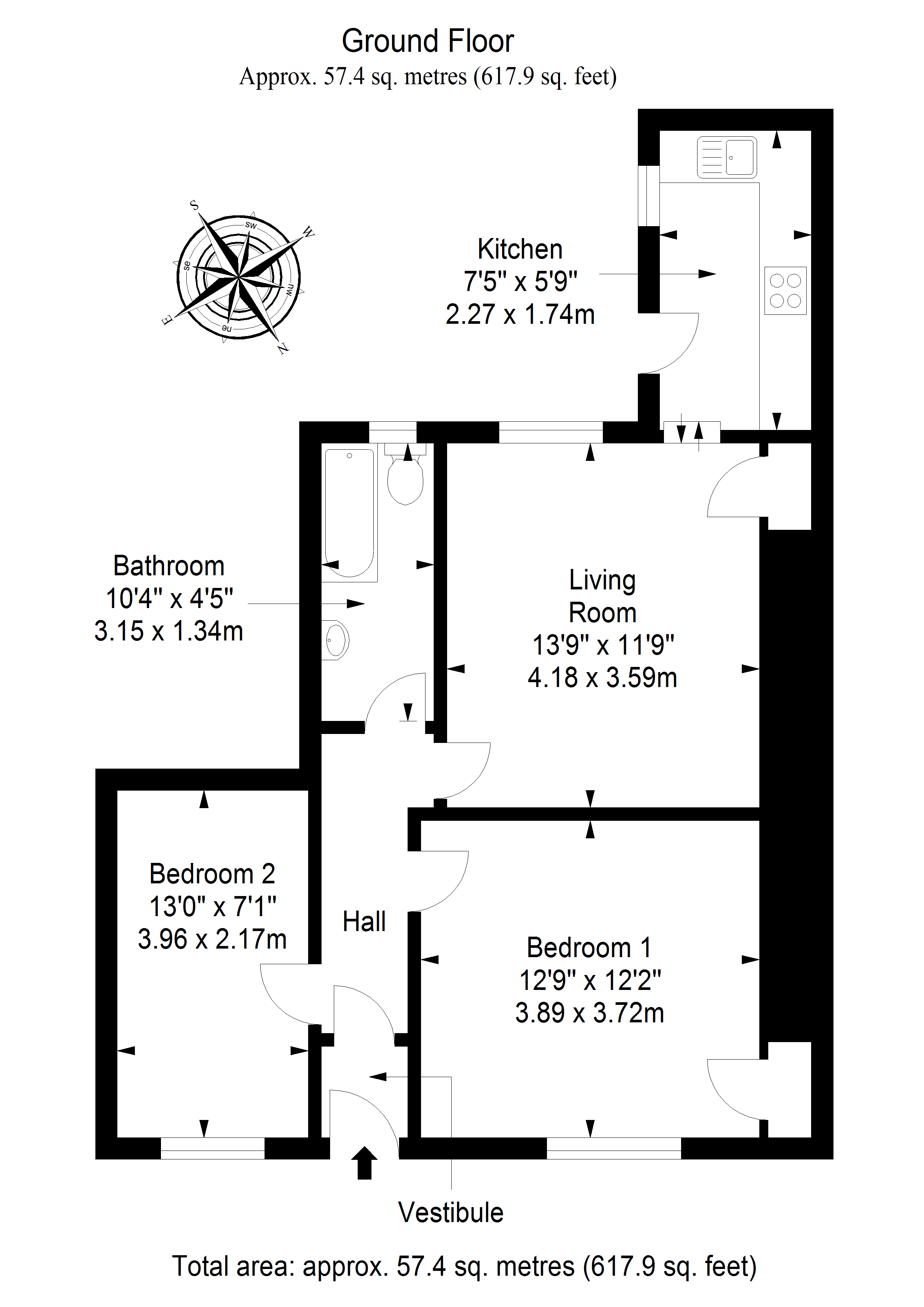17 Dunfermline Road, Crossgates, Cowdenbeath, Fife KY4, 2 bedroom flat