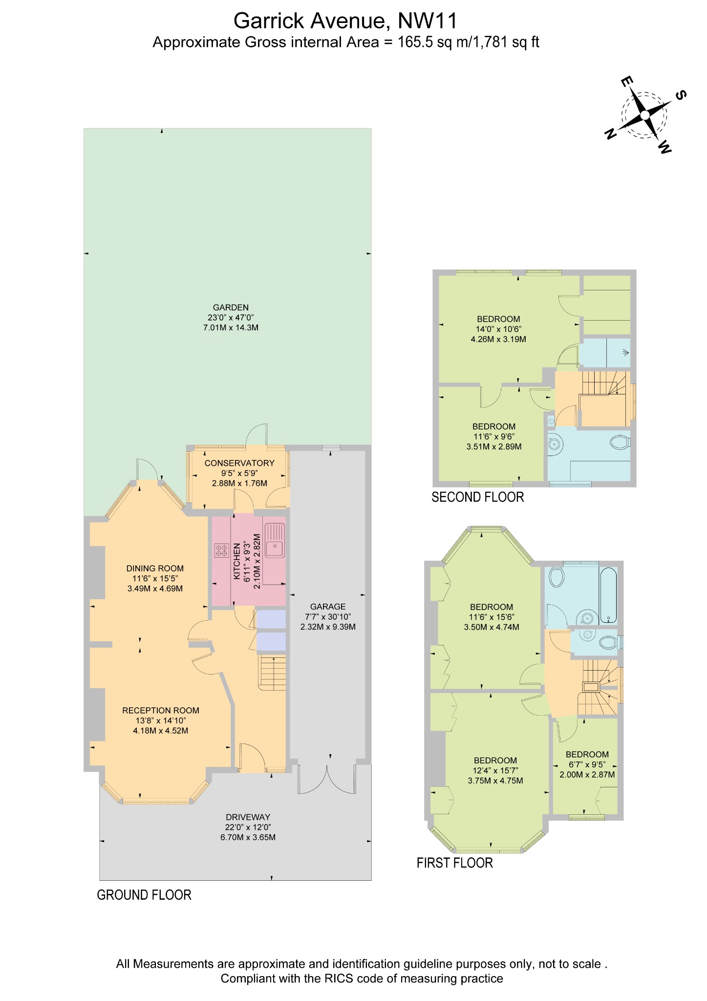 25, Garrick Avenue, London floorplan
