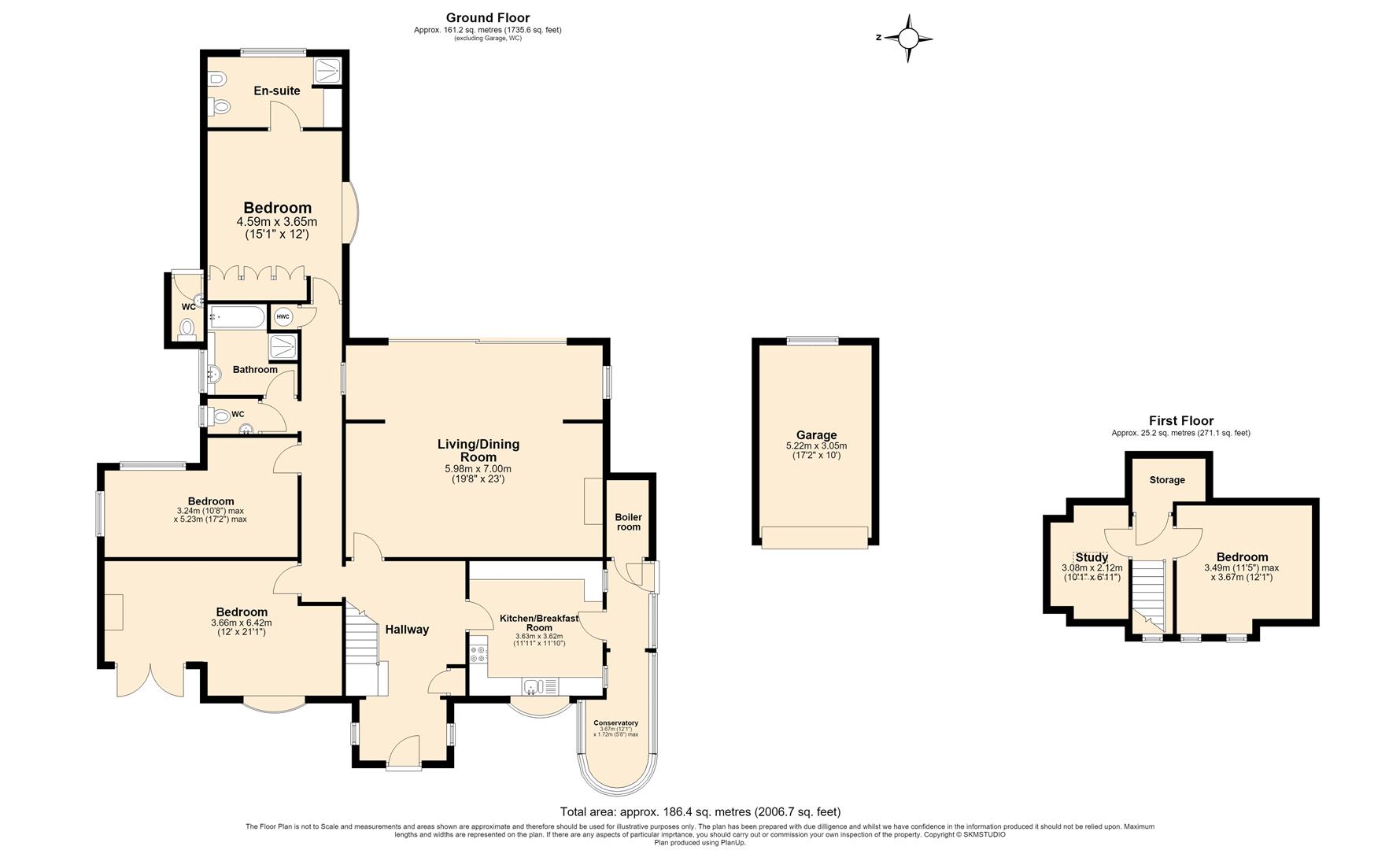 Oakdene, 256, Dunstable Road, Studham floorplan