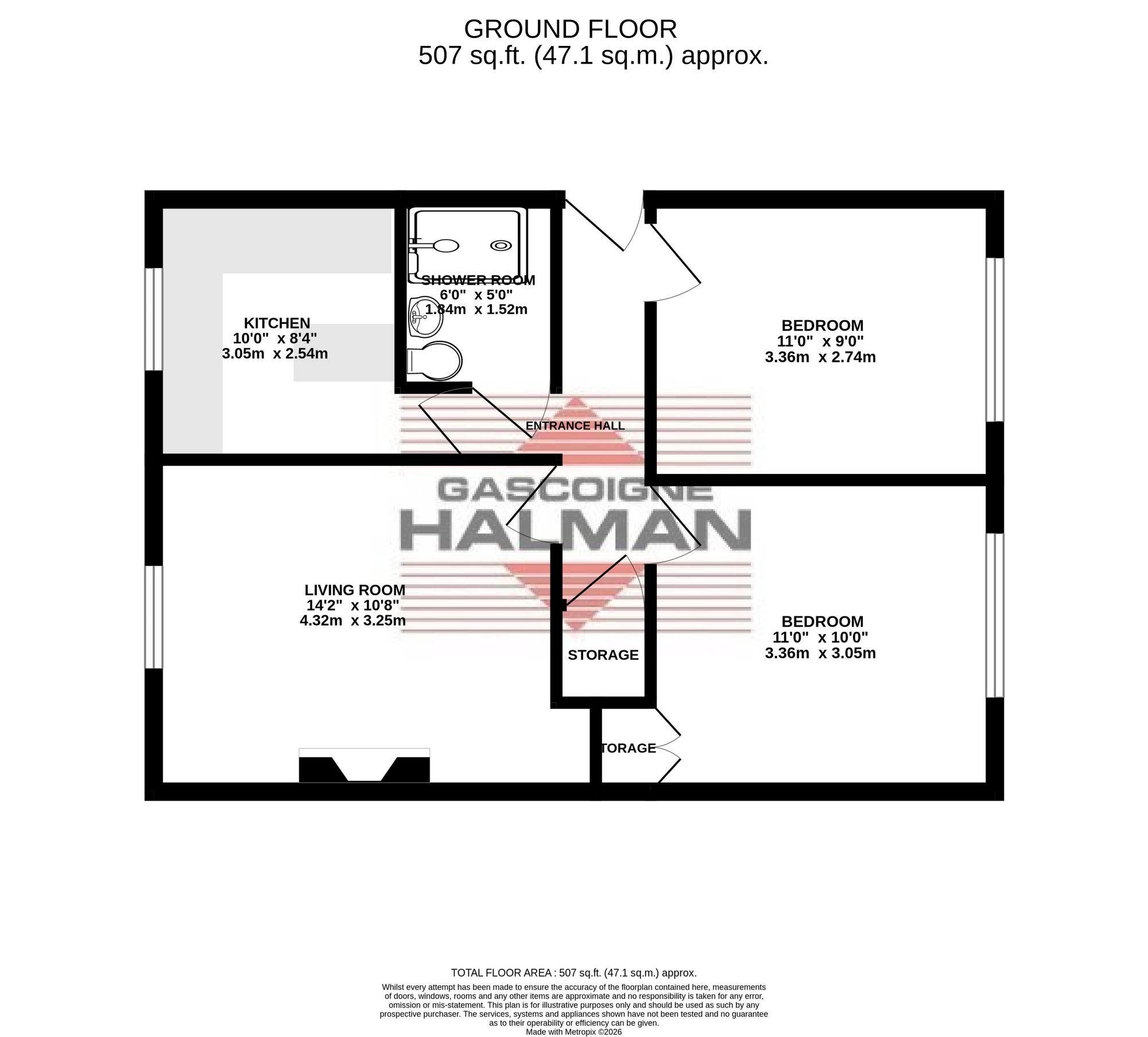 Flat 41, Wood Court, Sale floorplan