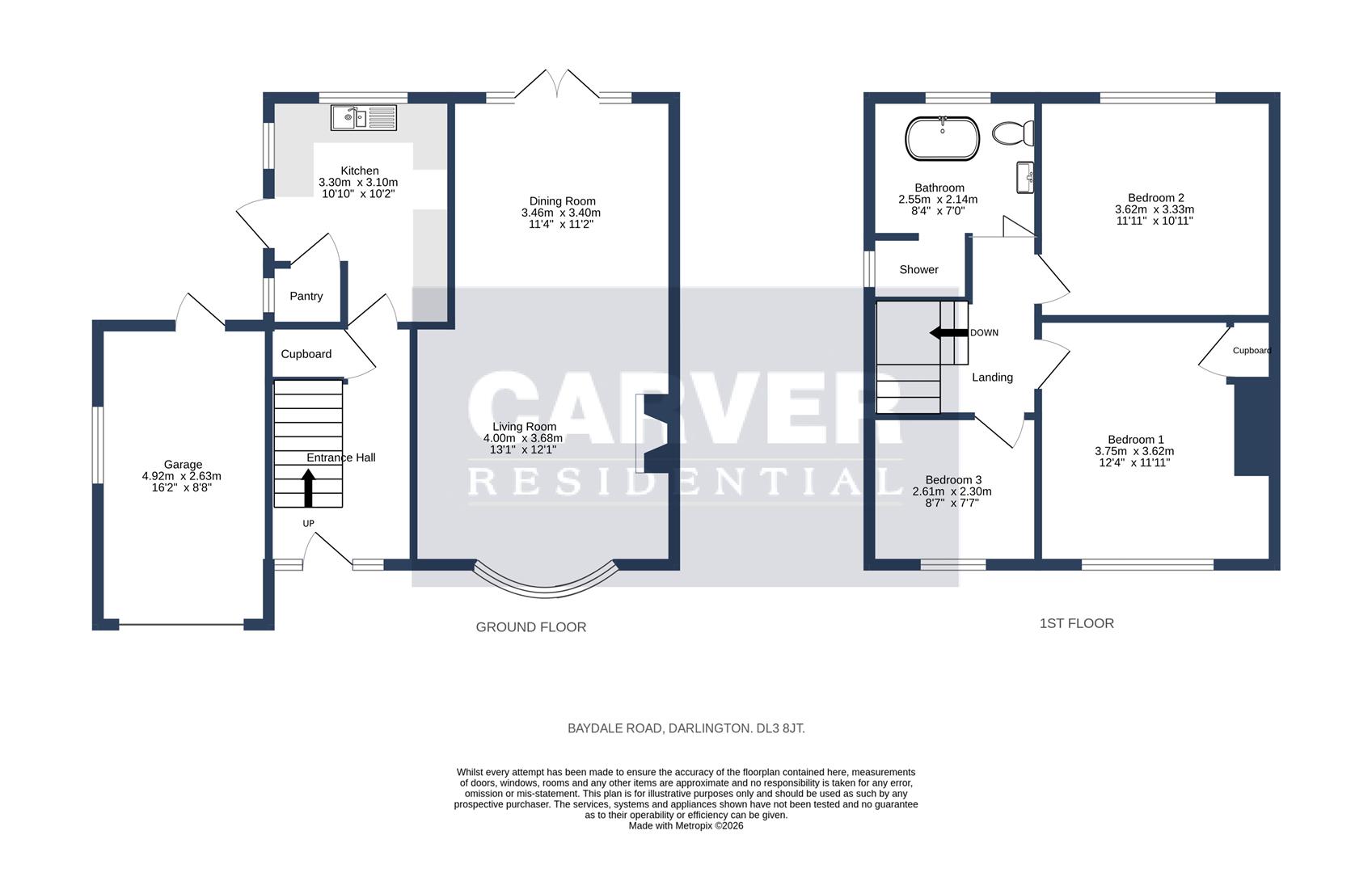49, Baydale Road, Darlington floorplan