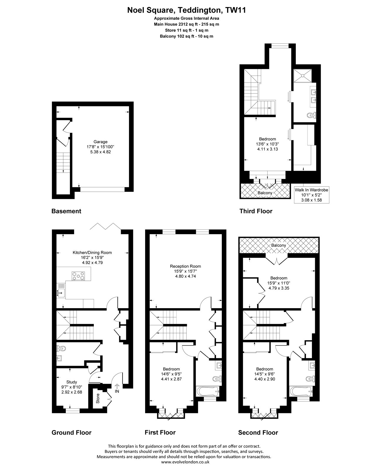 3, Noel Square, Teddington floorplan