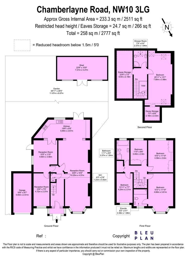 232, Chamberlayne Road, London floorplan