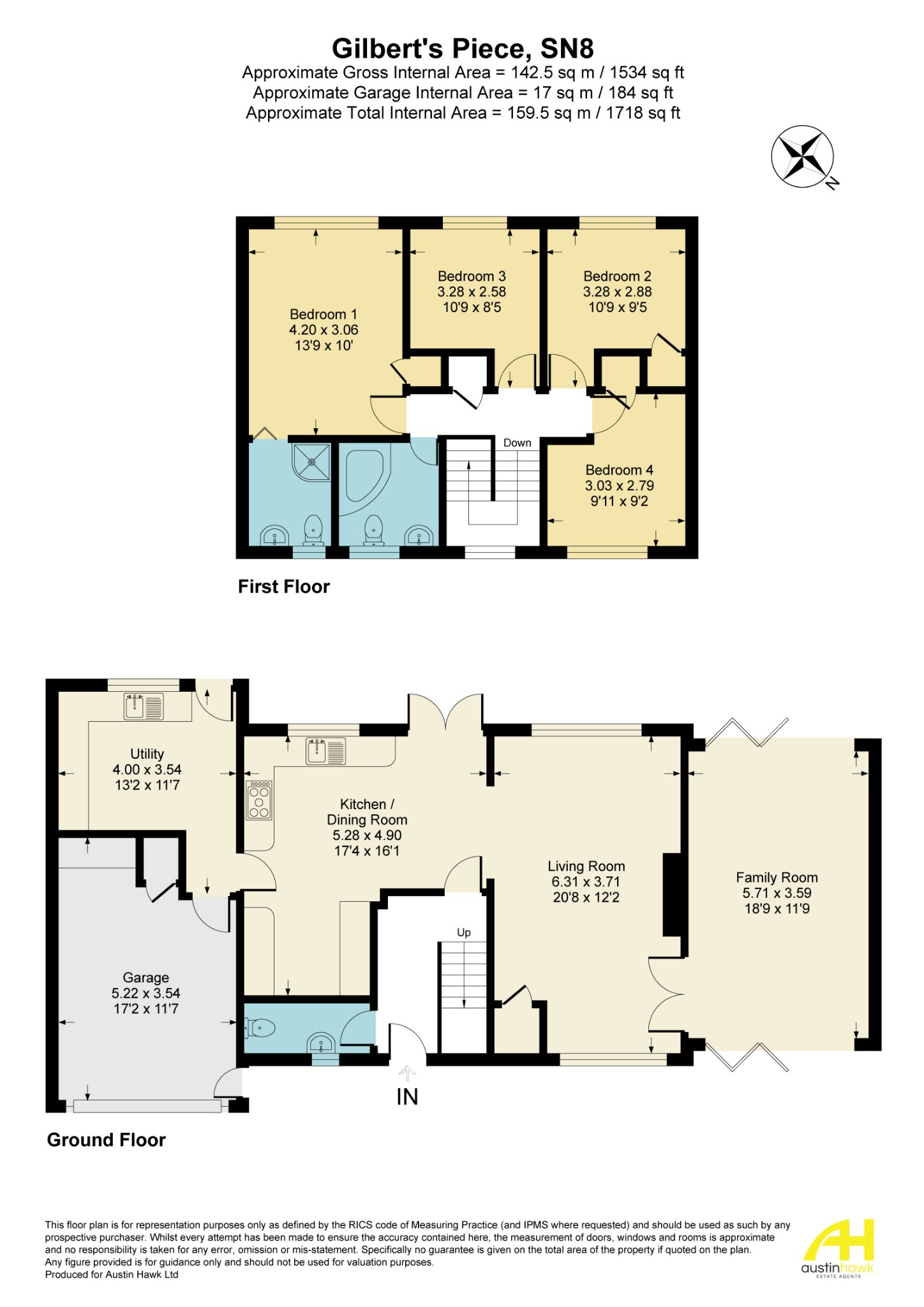 2 Gilberts Piece, Collingbourne Ducis, Marlborough floorplan