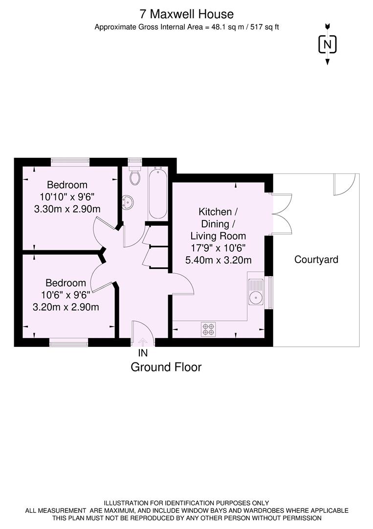 Flat 7, Maxwell House, Acomb Road, York floorplan