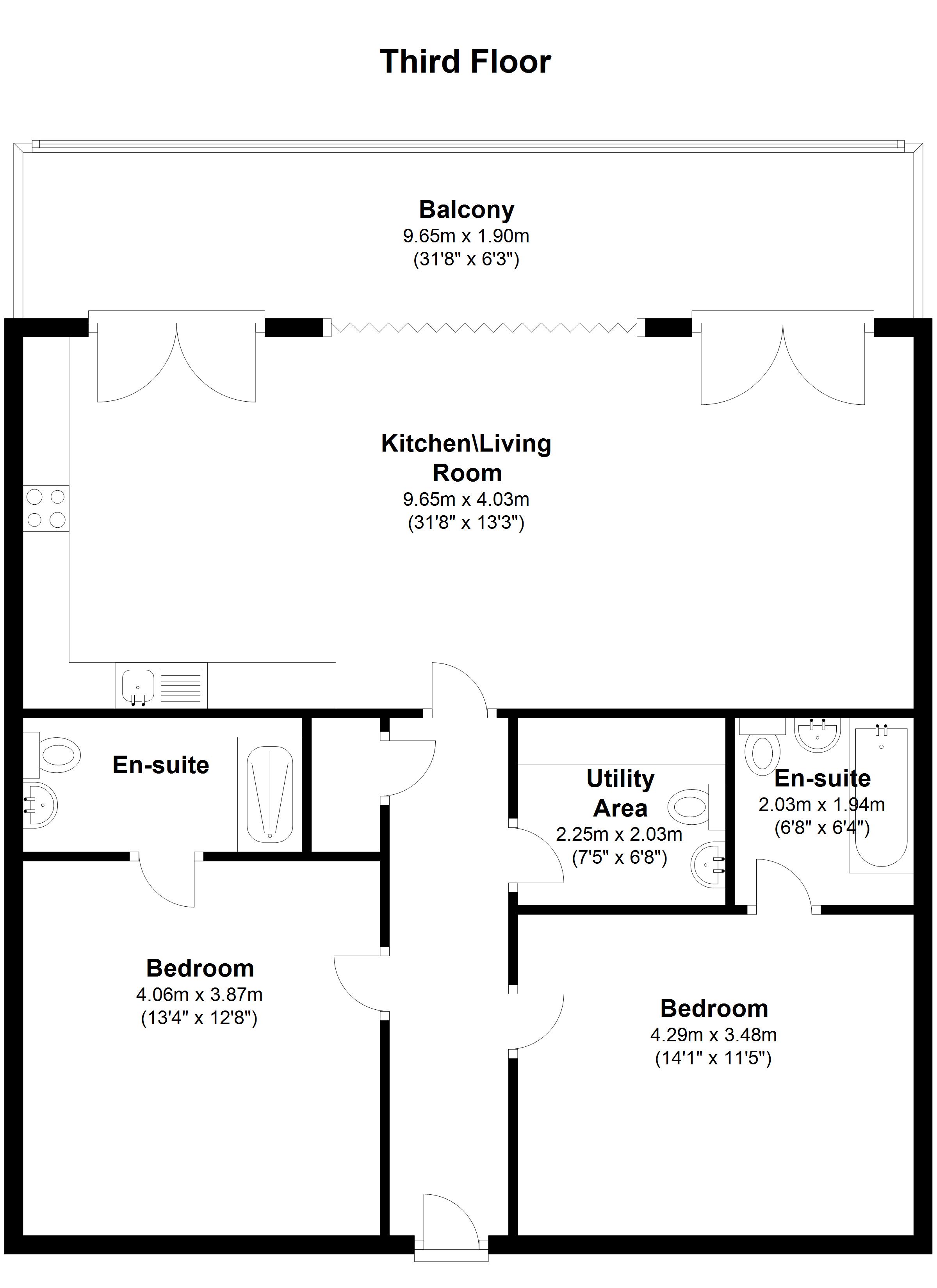 2 Bedrooms  for sale in A) The View, Station Square, North Station, Colchester CO4