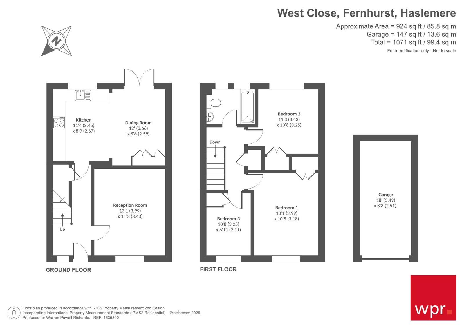 West Close, Haslemere floorplan