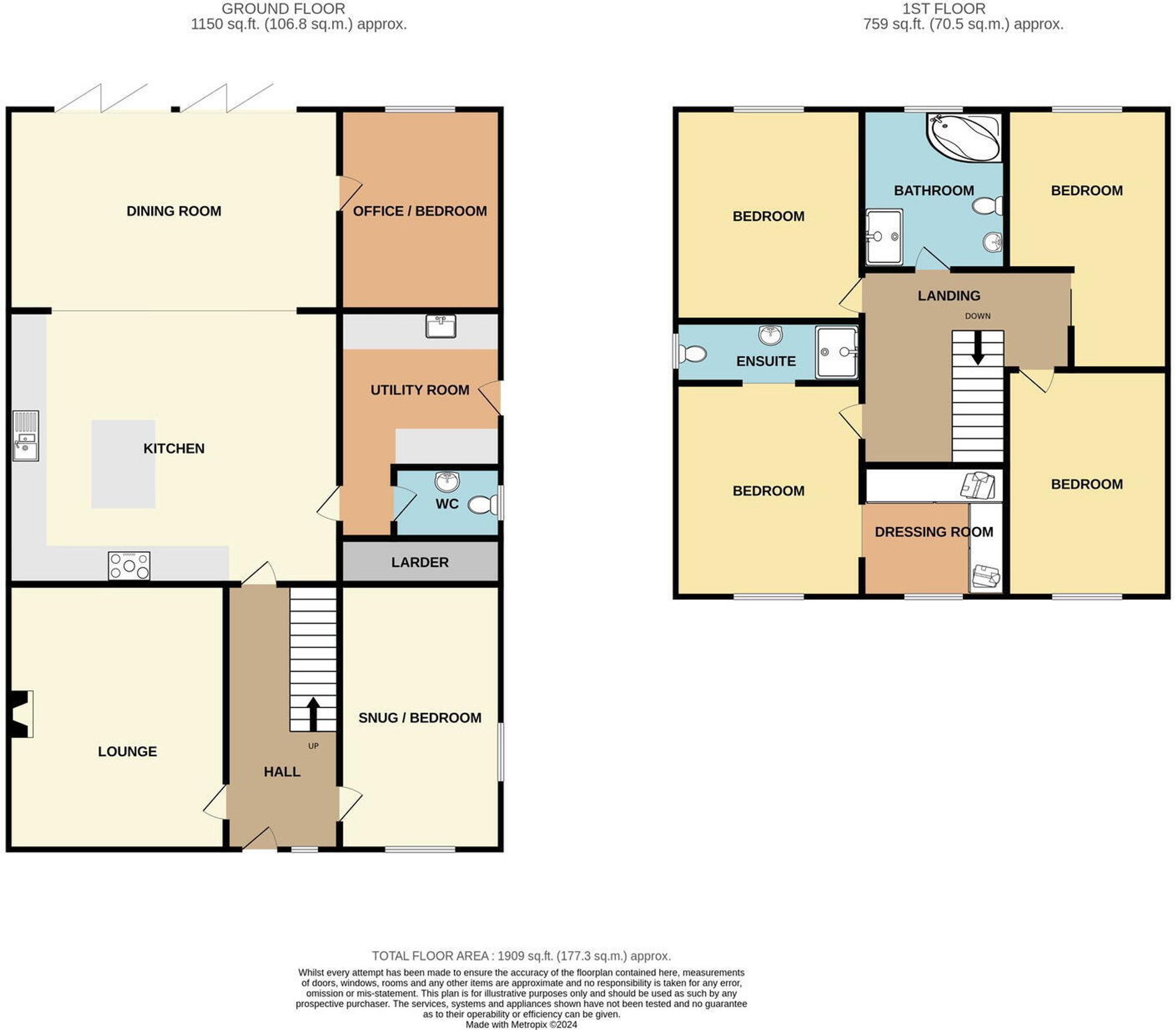 39 Belle Vue Terrace, Sandbach floorplan