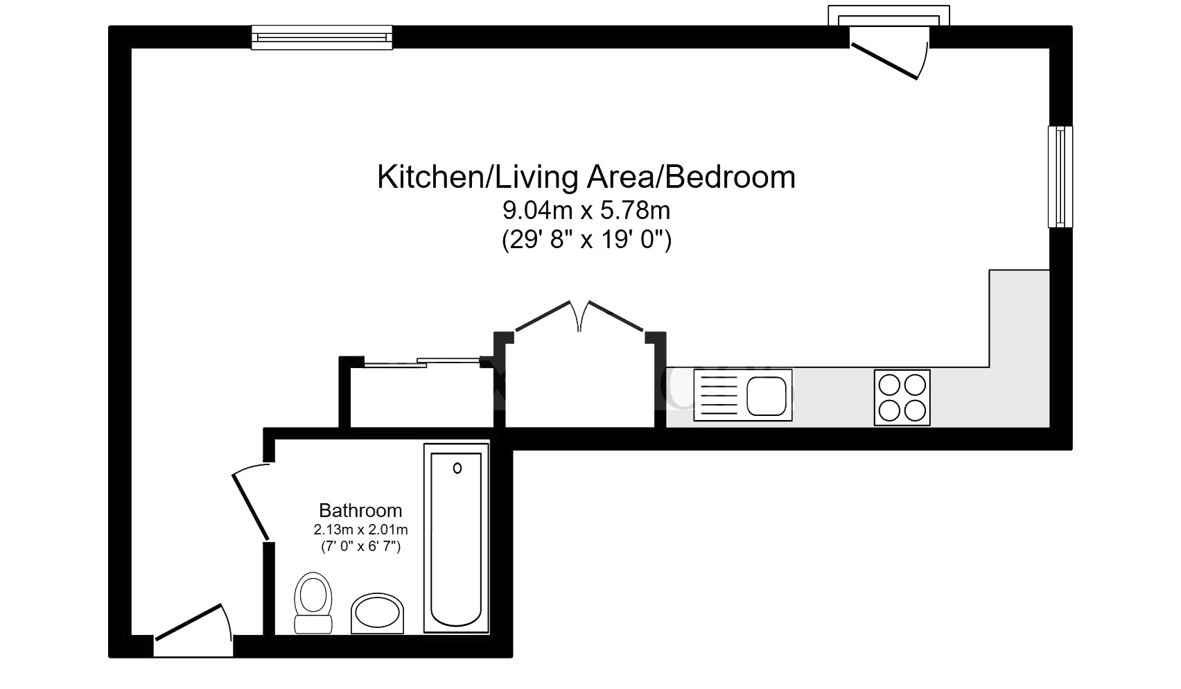Apartment 36, 12, The Furlong, East Sussex floorplan