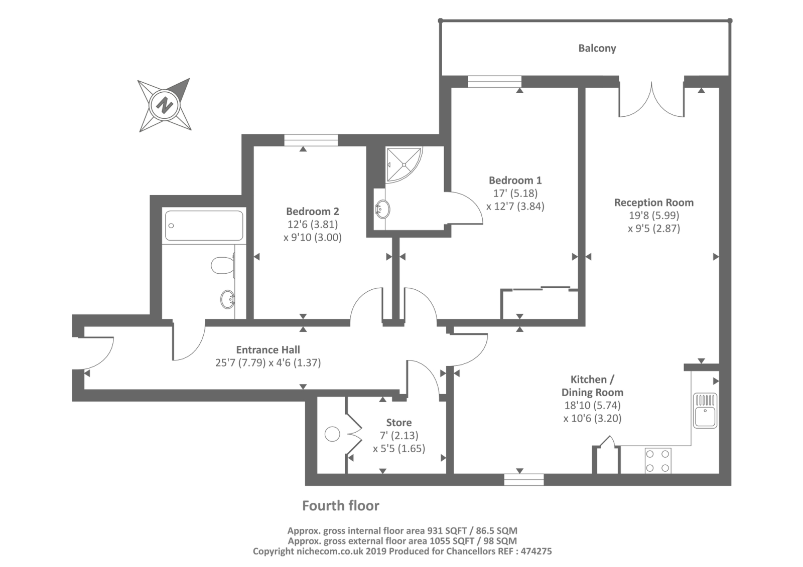 2 Bedrooms Flat for sale in High Street, Slough, Berkshire SL1