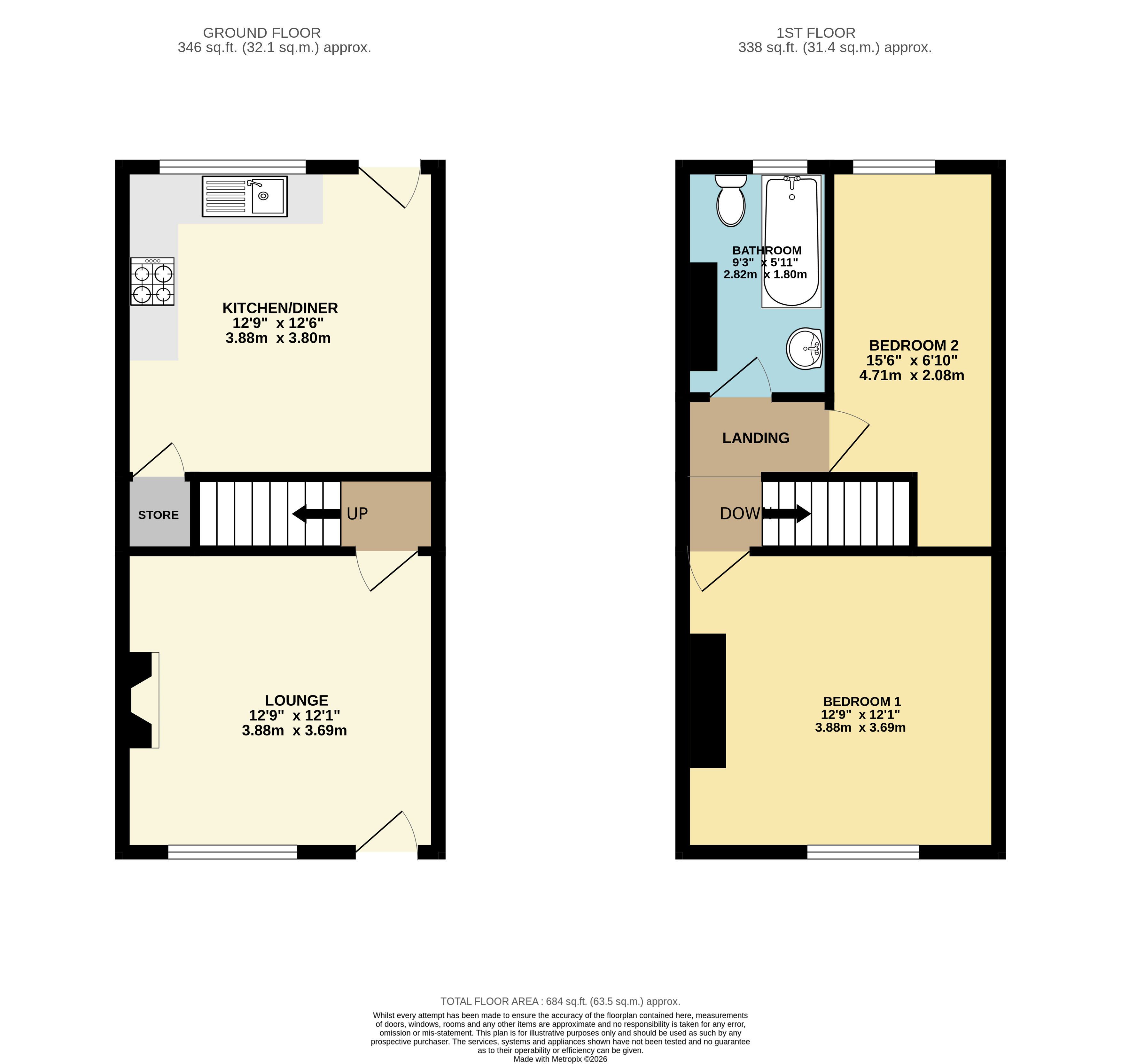 123, High Street, Rotherham floorplan