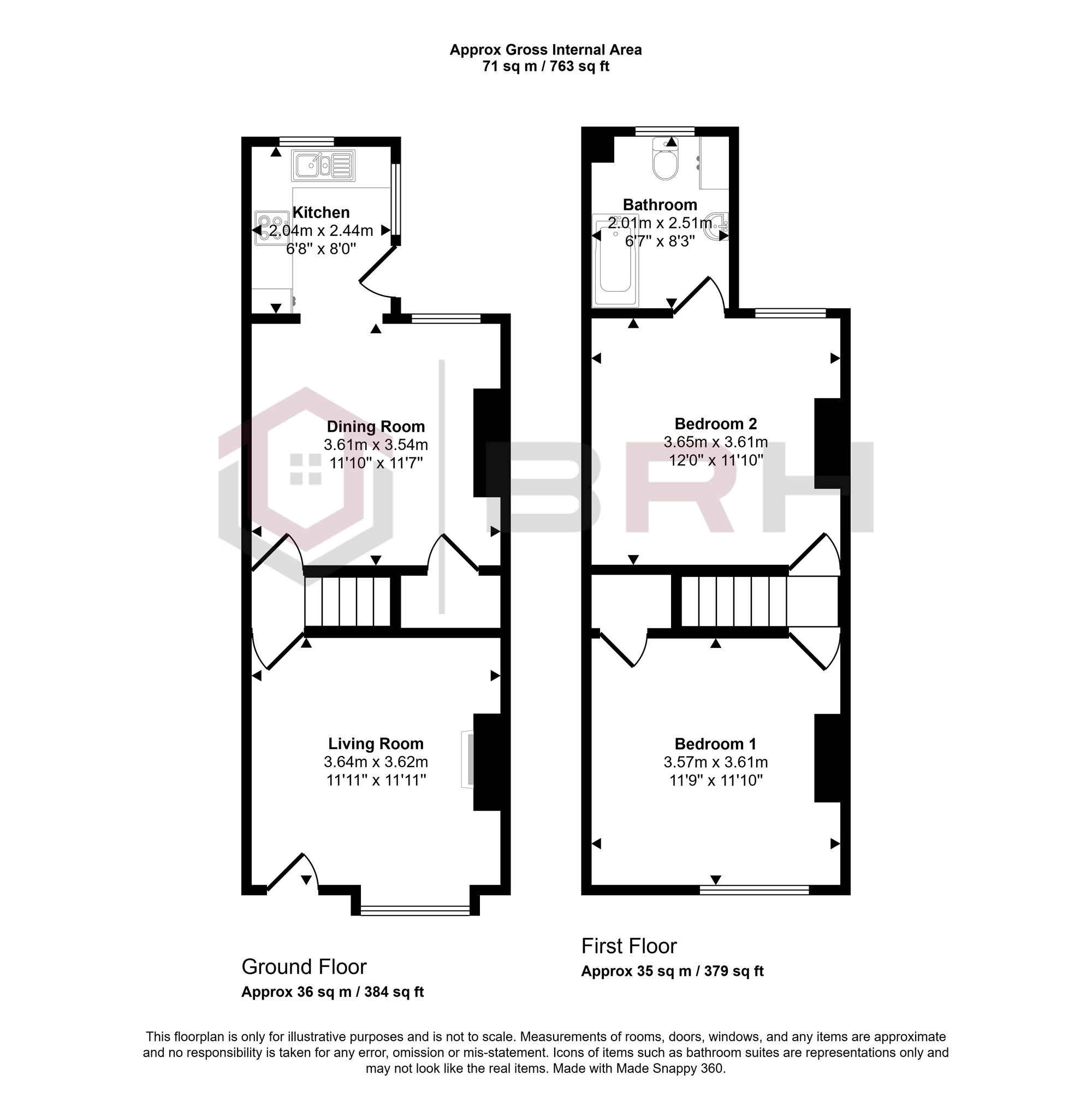 7 Carlton Avenue, Rotherham floorplan